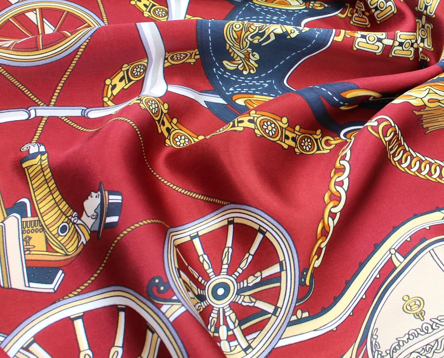 ANDANTINO 100% Pure Mulberry Silk Scarf 35" Large Square Lightweight Headscarf –Women’s Hair Wraps-With Gift Packed - Image 5