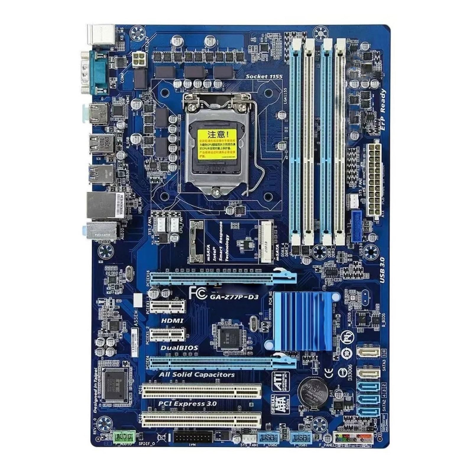 Placa Bases Fit For GIGABYTE GA-Z77P-D3 Placa Base de Escritorio Z77 LGA 1155 i3 i5 i7 DDR3 32G ATX