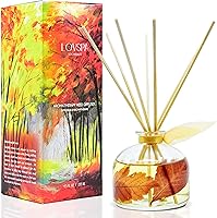 Vista 39 de LOVSPA - Set de difusor de junco, difusor de aceite con fragancia de grosella roja festiva y madera con varillas, accesorios de fragancia