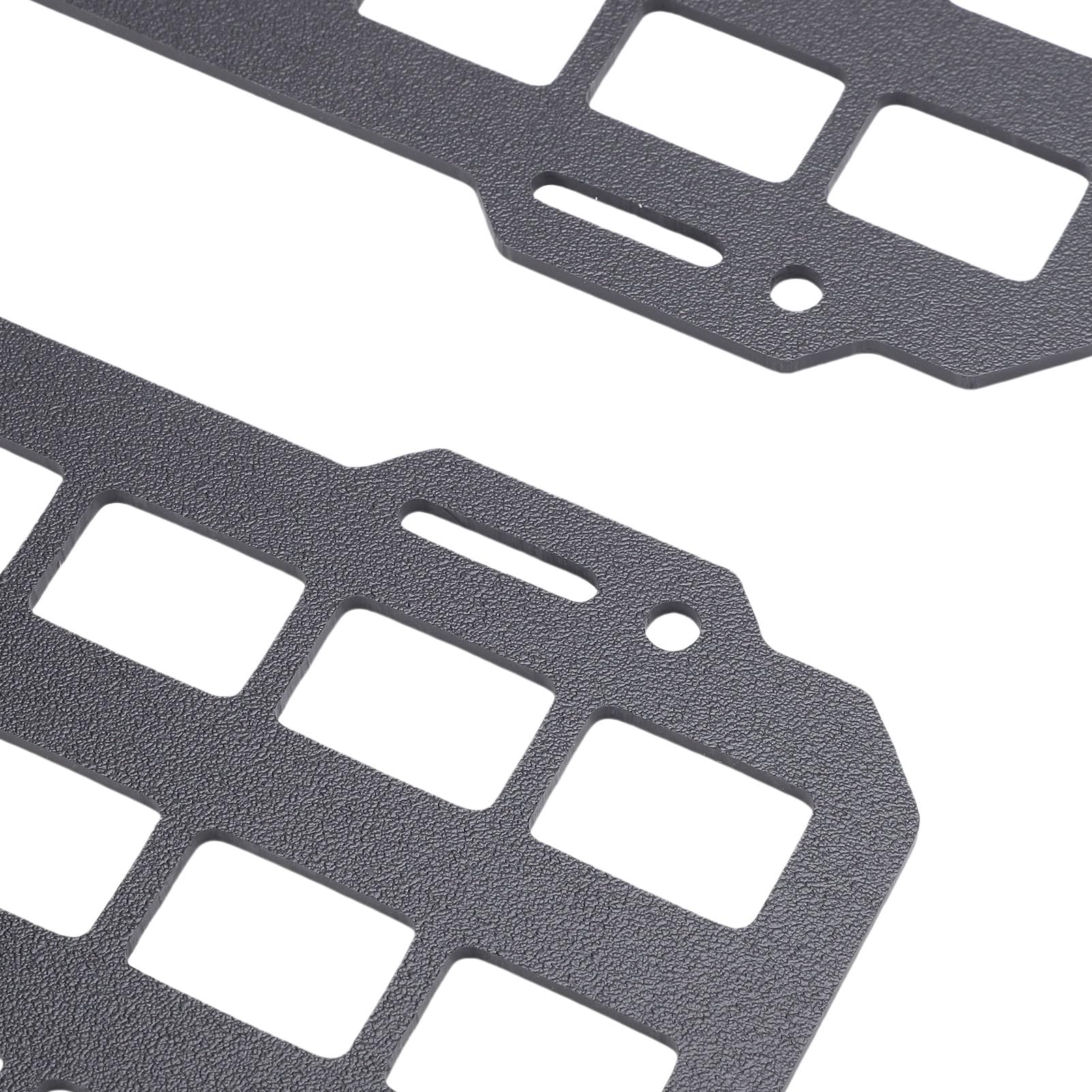Qqmora Organisateur de Panneau Molle pour Pare-soleil, 2 Pièces, avec Rangement Polyvalent pour Outils et équipements dans la Voiture, ABS 30.5x14.7cm