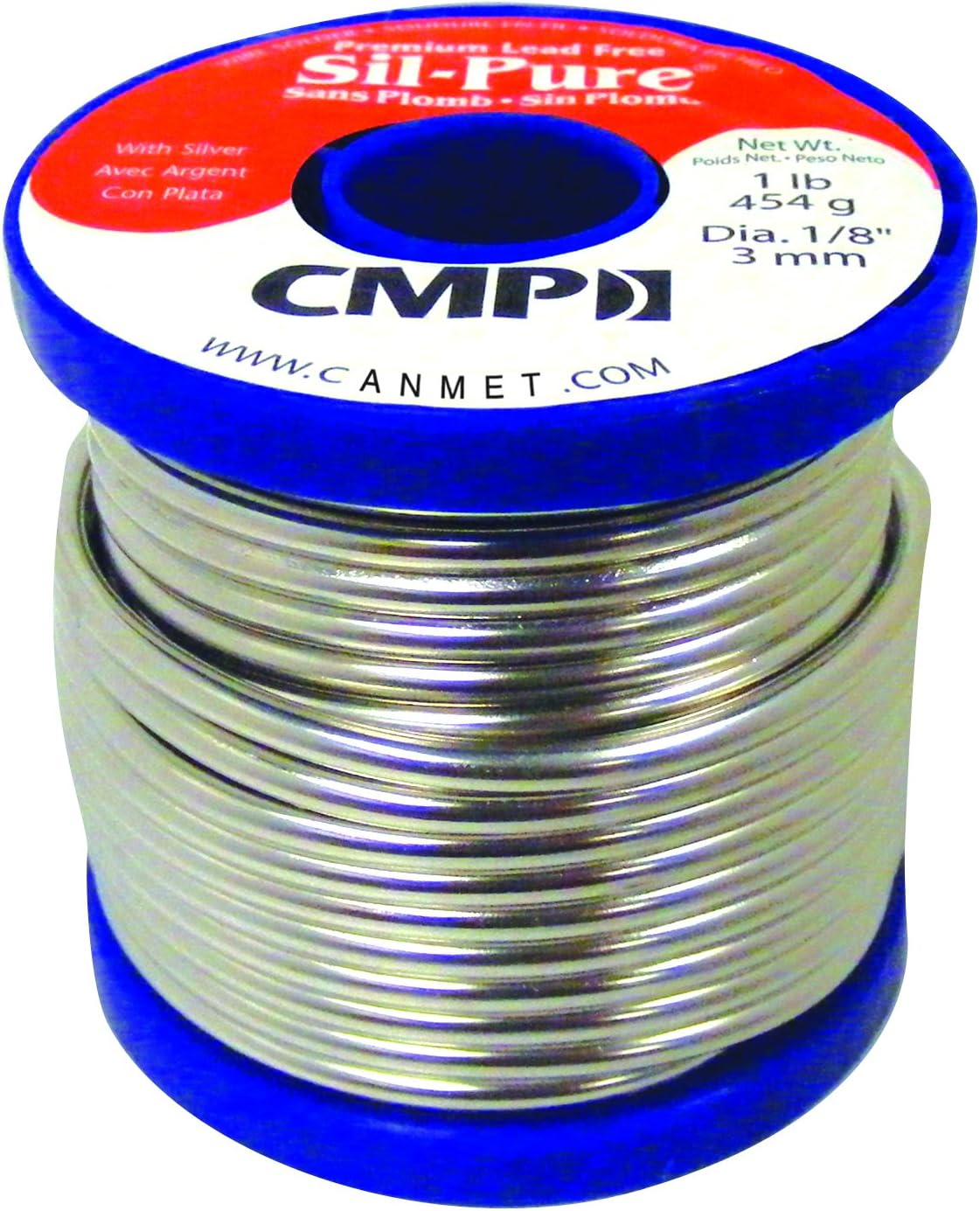 WSPSP12501 Premium Lead Free Solder, 1 lb Spool, 1/8" Diameter