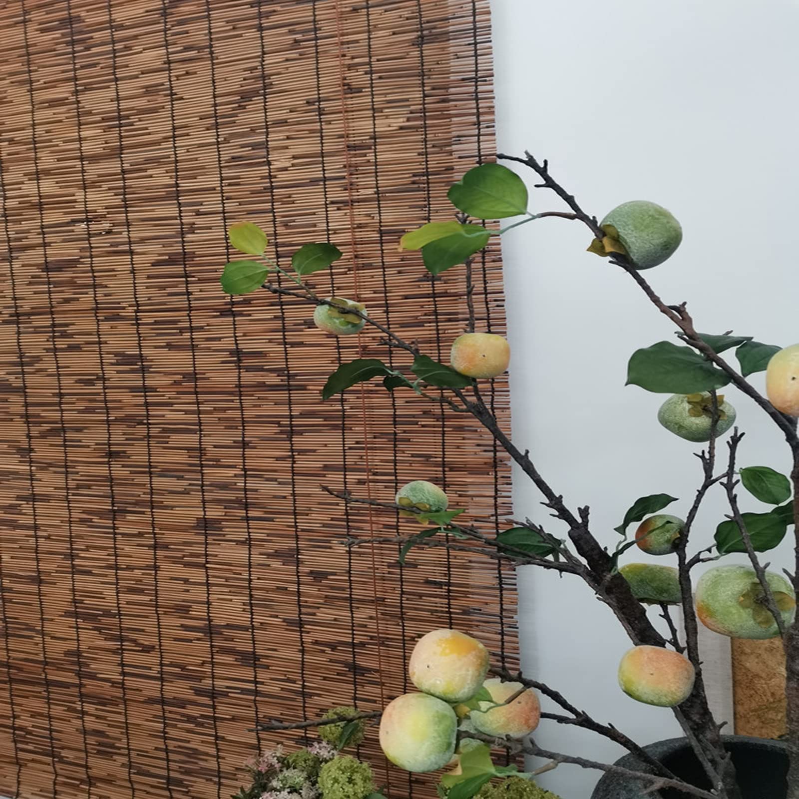 Cercado de Caña Ecológico Natural,Paneles de Valla de Privacidad de jardín,Vallas Decorativas,Tejido a Mano/Sombrilla/Transpirable,Personalizar,para Patio Trasero o Balcón (140x300cm/4.6x10ft)
