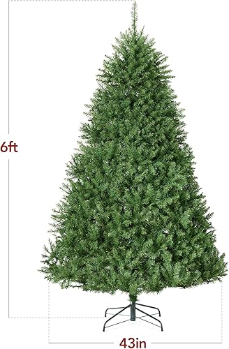 Miniatura 10 de Best Choice Products Árbol de Navidad artificial de abeto de Douglas de 9 pies con bisagras, decoración navideña con 3,594 puntas de rama, de fácil