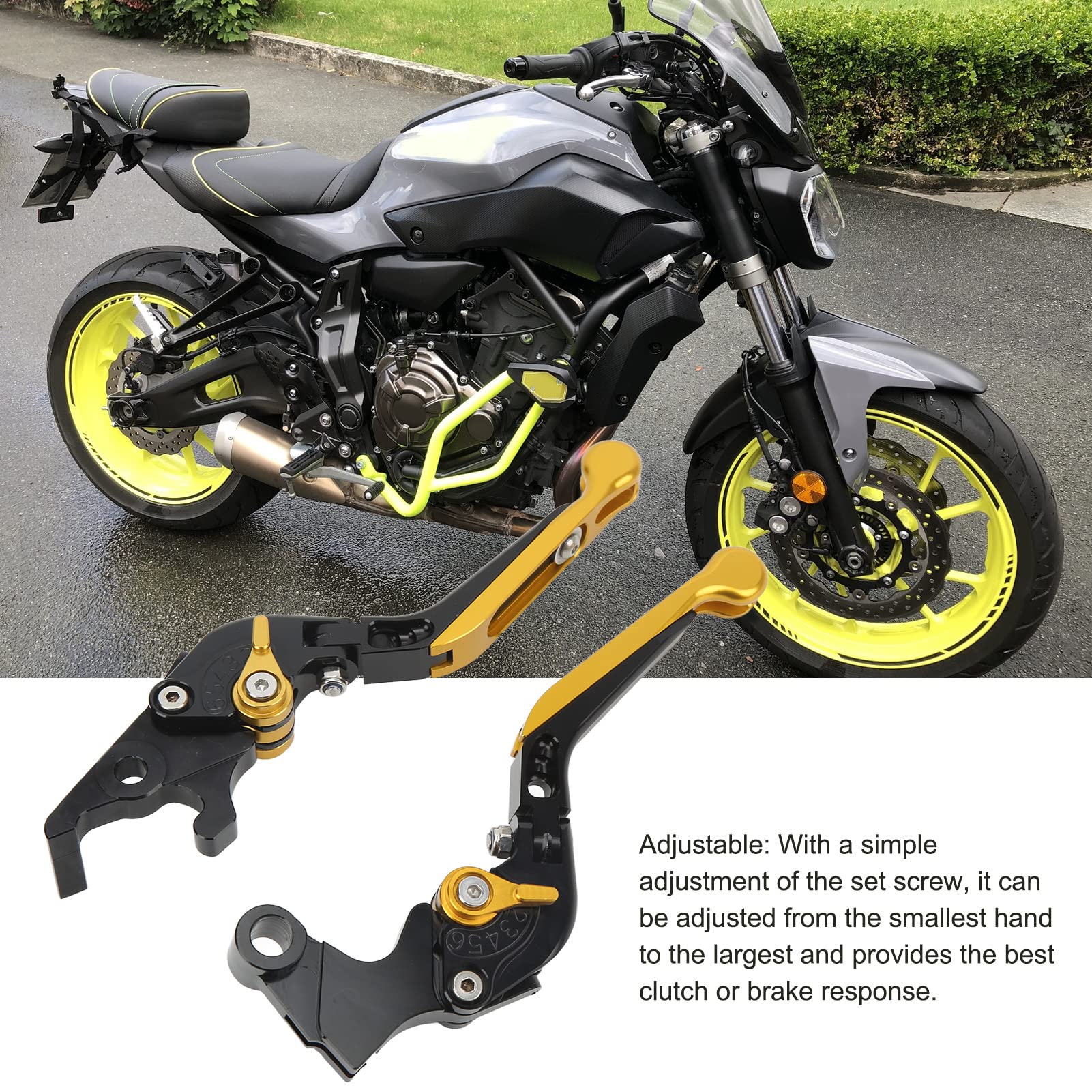 2 Leve Frizione E Freno Universali Per Moto - Nero, Lega Alluminio Regolabile - Foto 3