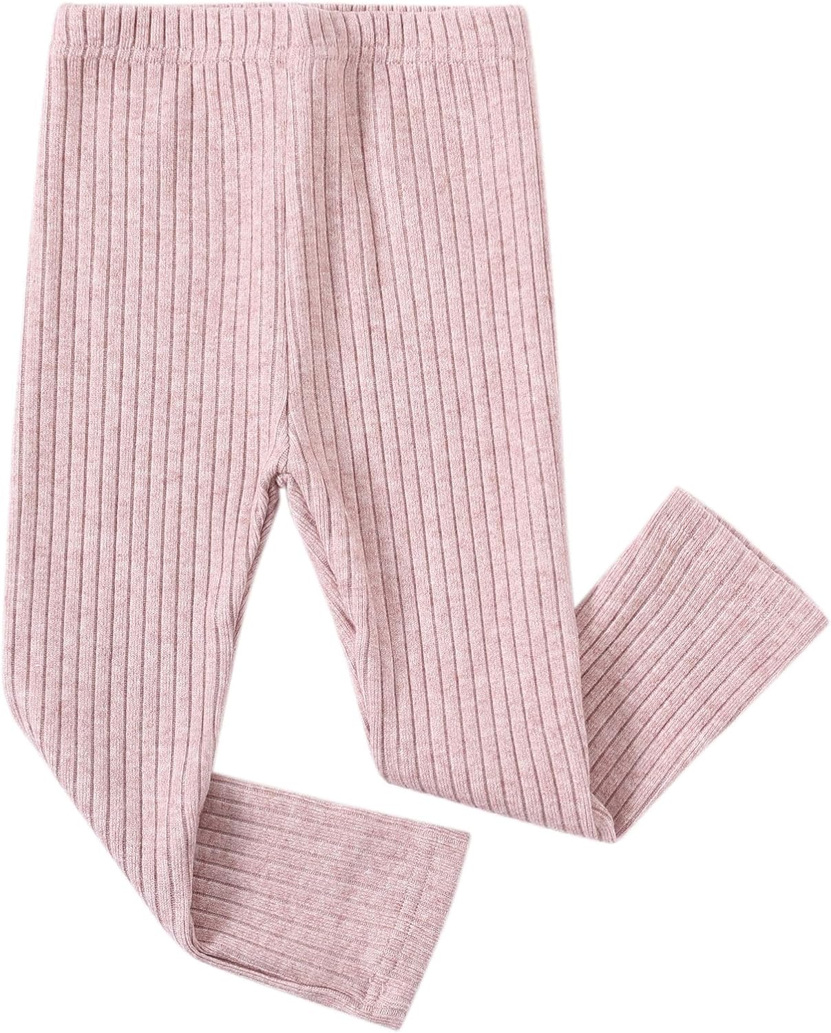 Toddler Little Girls Full Length Jersey Leggings Kids Stretchy Warm Footless Tights Pants 24Months-9Years - Image 2