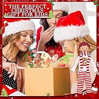 Vista 6 de Jenaai Juego de 12 piezas de accesorios de ropa de elfo navideño, incluye falda de elfo, chaleco esponjoso, albornoz, columpio, saco de dormir