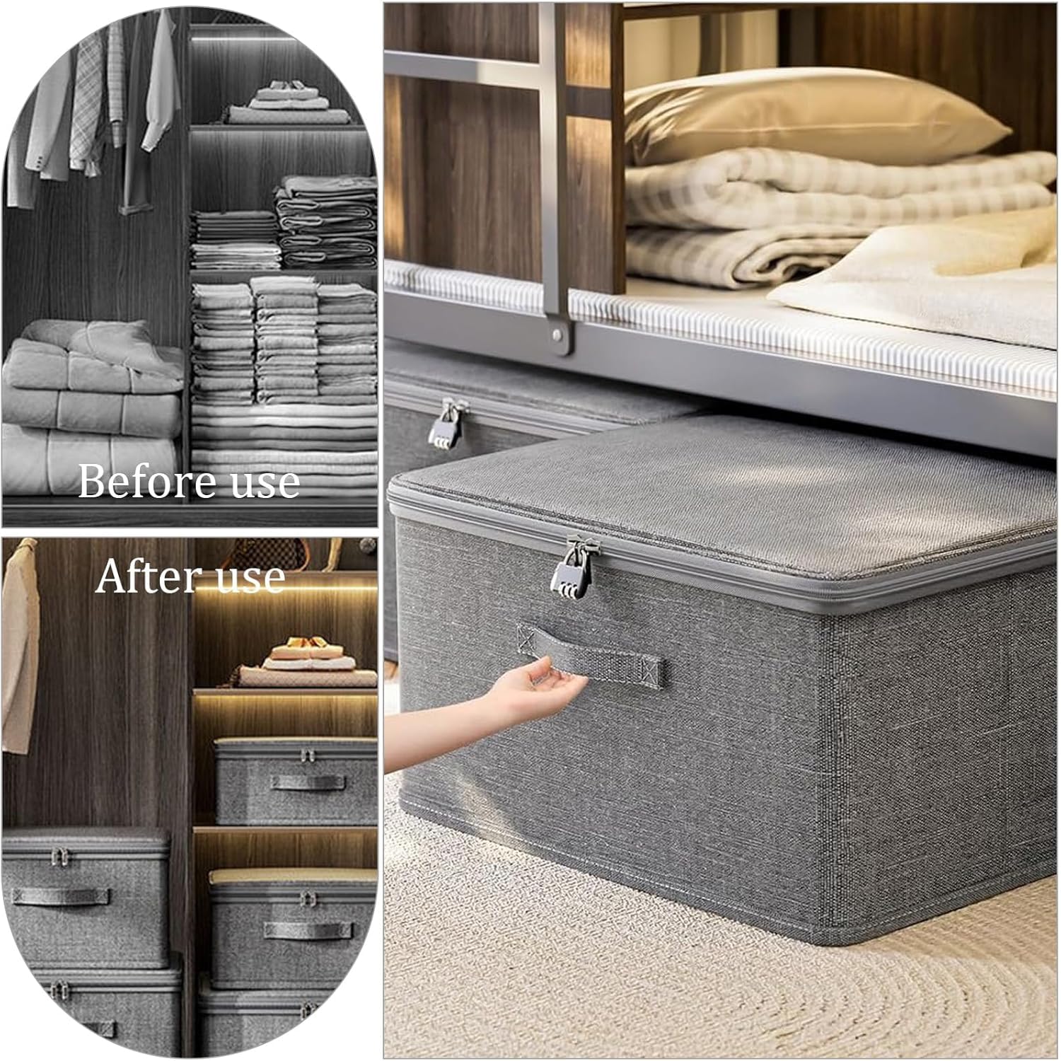 Dittzz Grande Boîte à Pharmacie à 3 Niveaux, Pour Le Rangement, Multifonction, Avec Poignée De Transport, 34 X 28 X 22,5 Cm