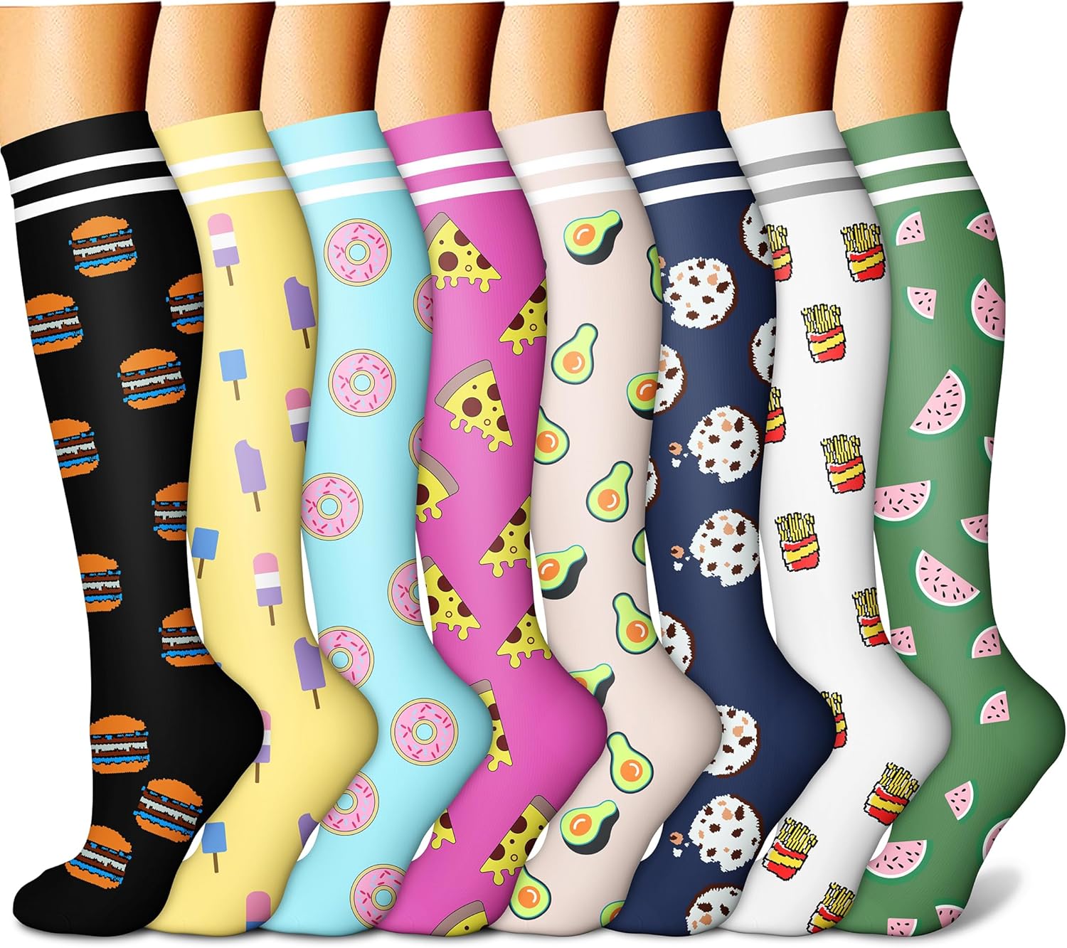 CHARMKING Compression Socks for Women & Men Circulation 15-20 mmHg is Best