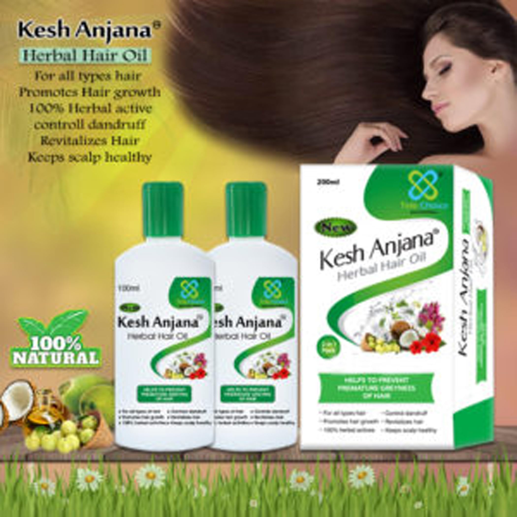 KESH Anjana Herbal Hair Oil For Hair Growth And Hair Fall Control