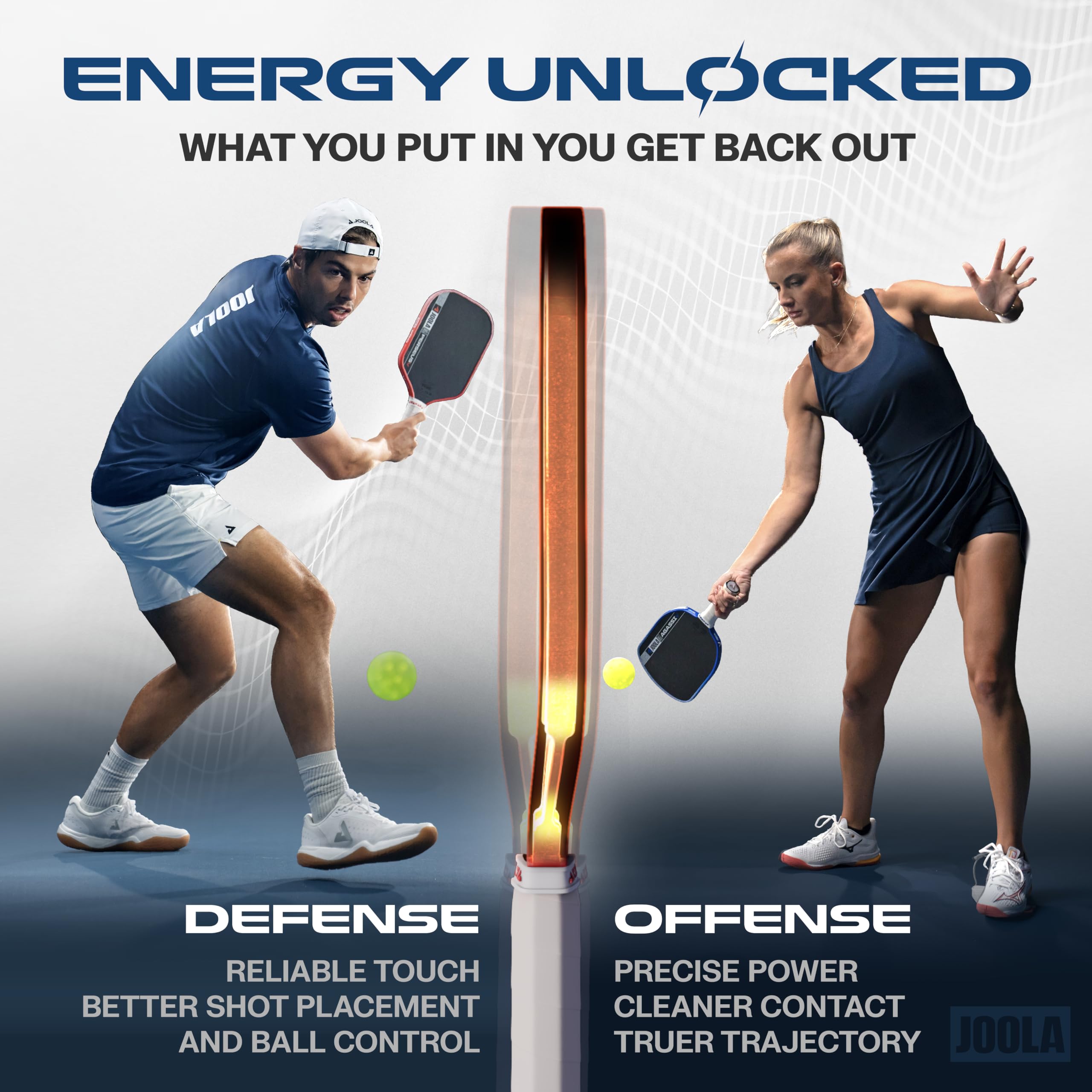 JOOLA Pro V Pickleball Paddle - 14mm/16mm - Raw Carbon Fiber Textured Surface - Enhanced Frame & Propulsion Core, USAPA & UPA-A Certified, NFC Chip Enabled, Premium Control & Lightweight Performance - 4