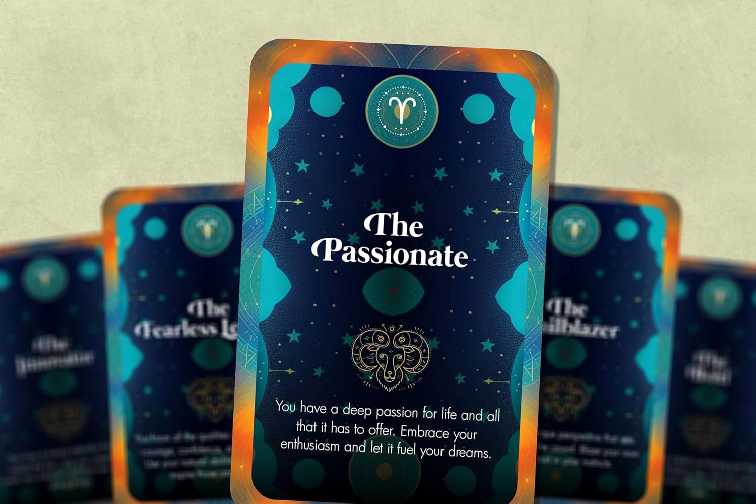 Ibiza Tarot The Oracle of Aries - The Mystic Horoscope Oracle Cards | Fortune Telling Oracle Cards Deck for Beginners | Authentic Experience - Set of 22 Cards