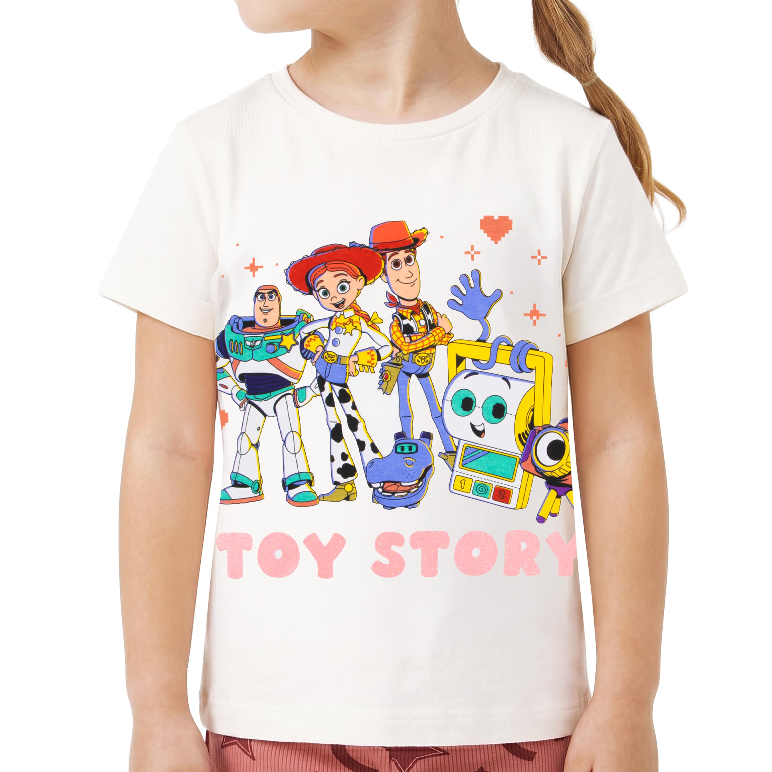 Disney Toy Story Camiseta Y Pantalones Cortos Niña, Camiseta Niña Y Pantalones Corto Buzz Lightyear, Woody
