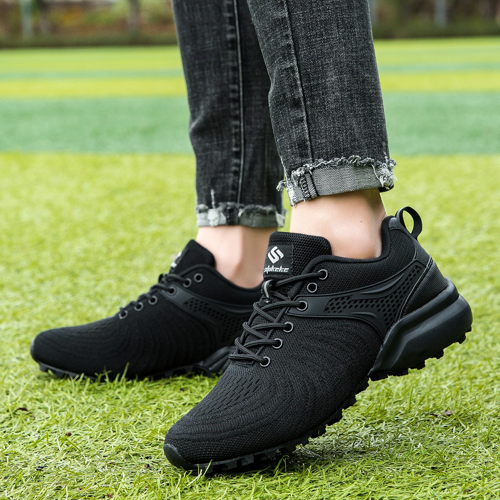 Zapatillas de senderismo para hombre, ligeras, transpirables, para caminar, senderismo, tenis, entrenamiento cruzado