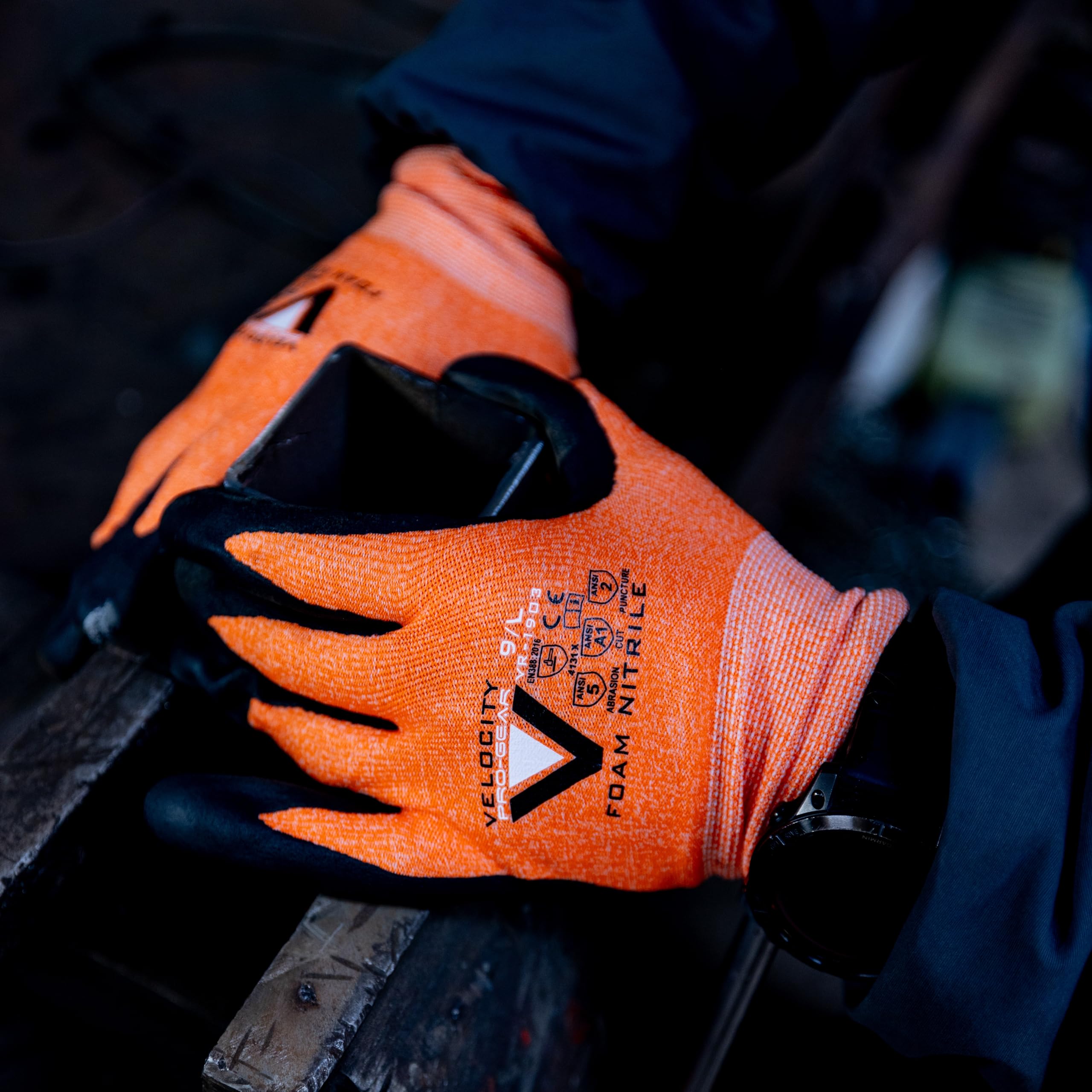 Velocity Progear Veloicty Progear Foam Nitrile Gloves (3 Pack) (9/Large)