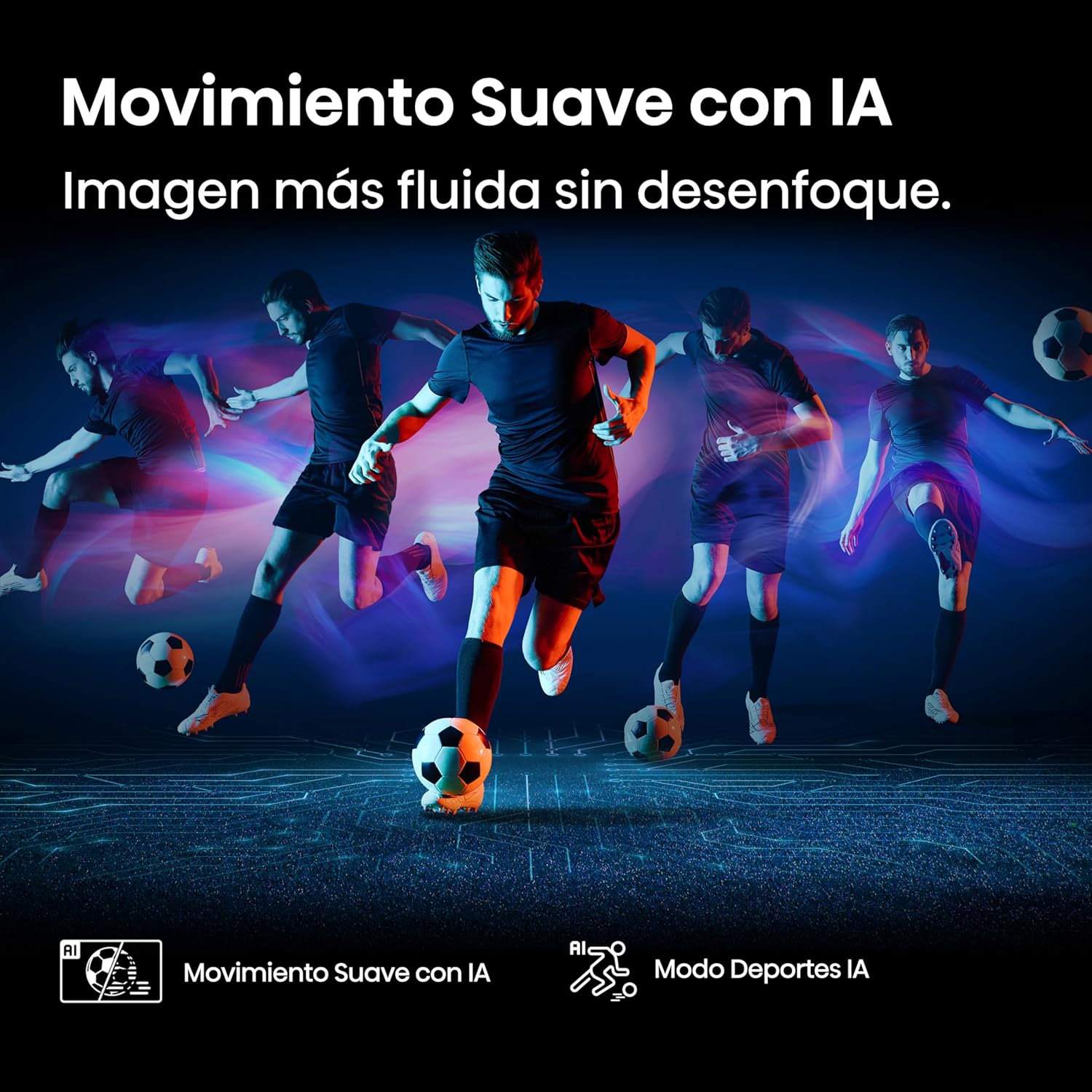 Hisense 85E7Q Pro – QLED Smart TV, Gaming TV, Modo Juego Pro 144Hz, AMD Freesync Premium Pro, Dolby Vision IQ + Dolby Atmos, Hi-Concerto, Procesador Hi-View Engine Smart TV 8