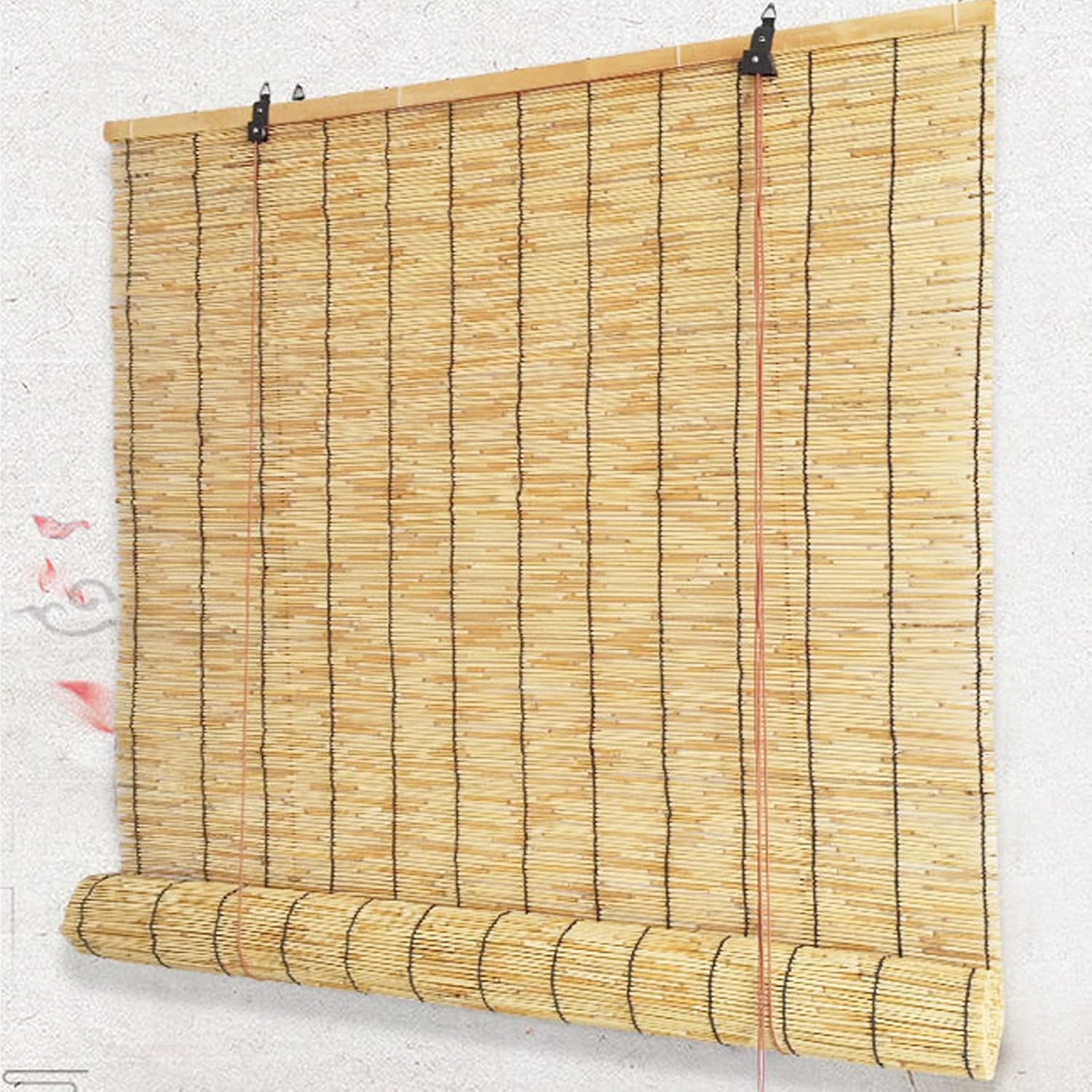 Roll Up Bamboo Shades Blinds for Patio Bamboo Roman Shades