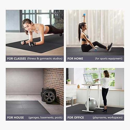 Miniatura 5 de 24 Pieces Puzzle Exercise Mat Extra Thick 34 Inches EVA Foam Interlocking Tiles Floor Gymnastics Mat Fitness Equipment Mat for Home Protective