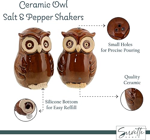 Miniatura 3 de Coctelera de cerámica para pájaros, salero y pimentero, decoración de cocina, pájaro retro