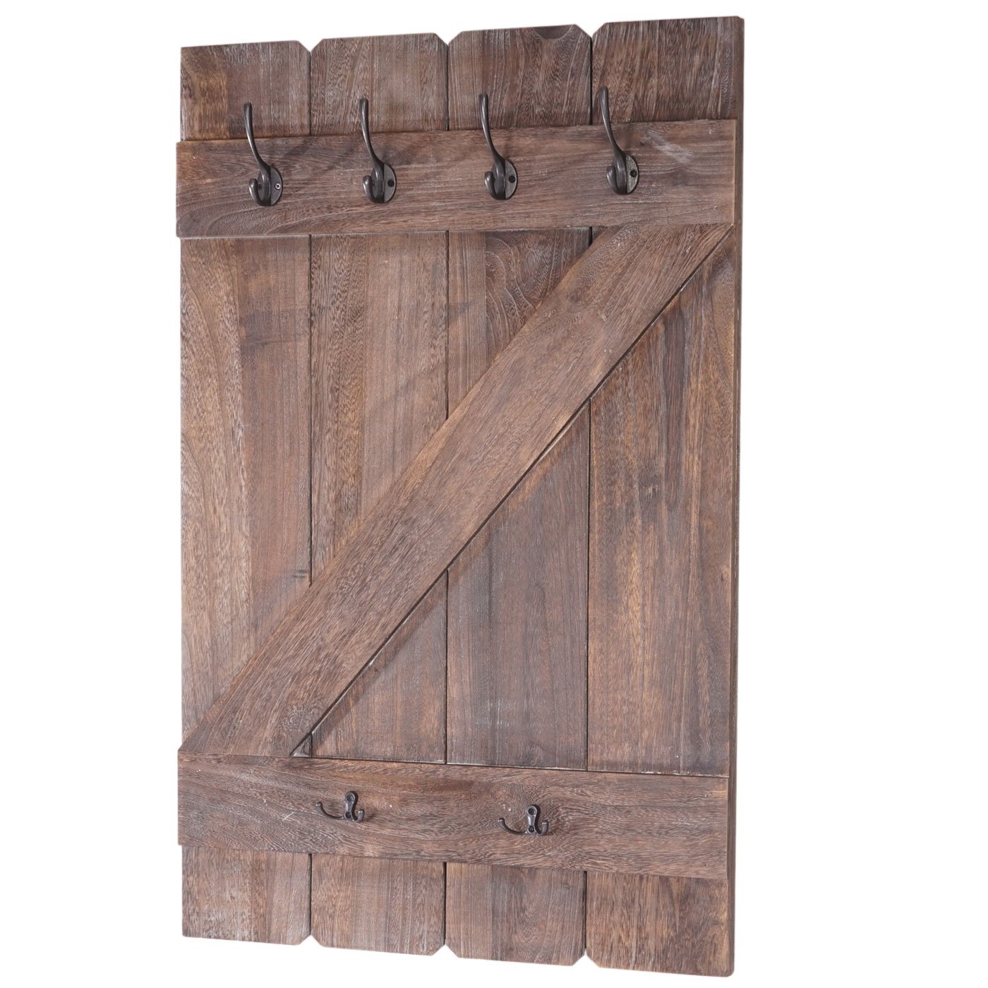 Mendler HWC-D13AM - Soporte para tazas (6 ganchos, 91 x 60 cm), color marrón