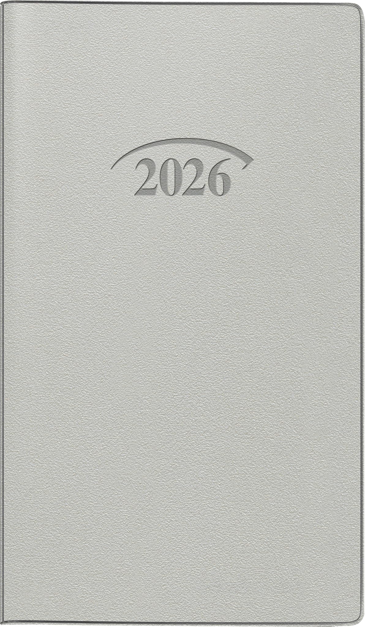 BRUNNEN Pocket Diary Model 751 2026 | A6, Plastic, Silver