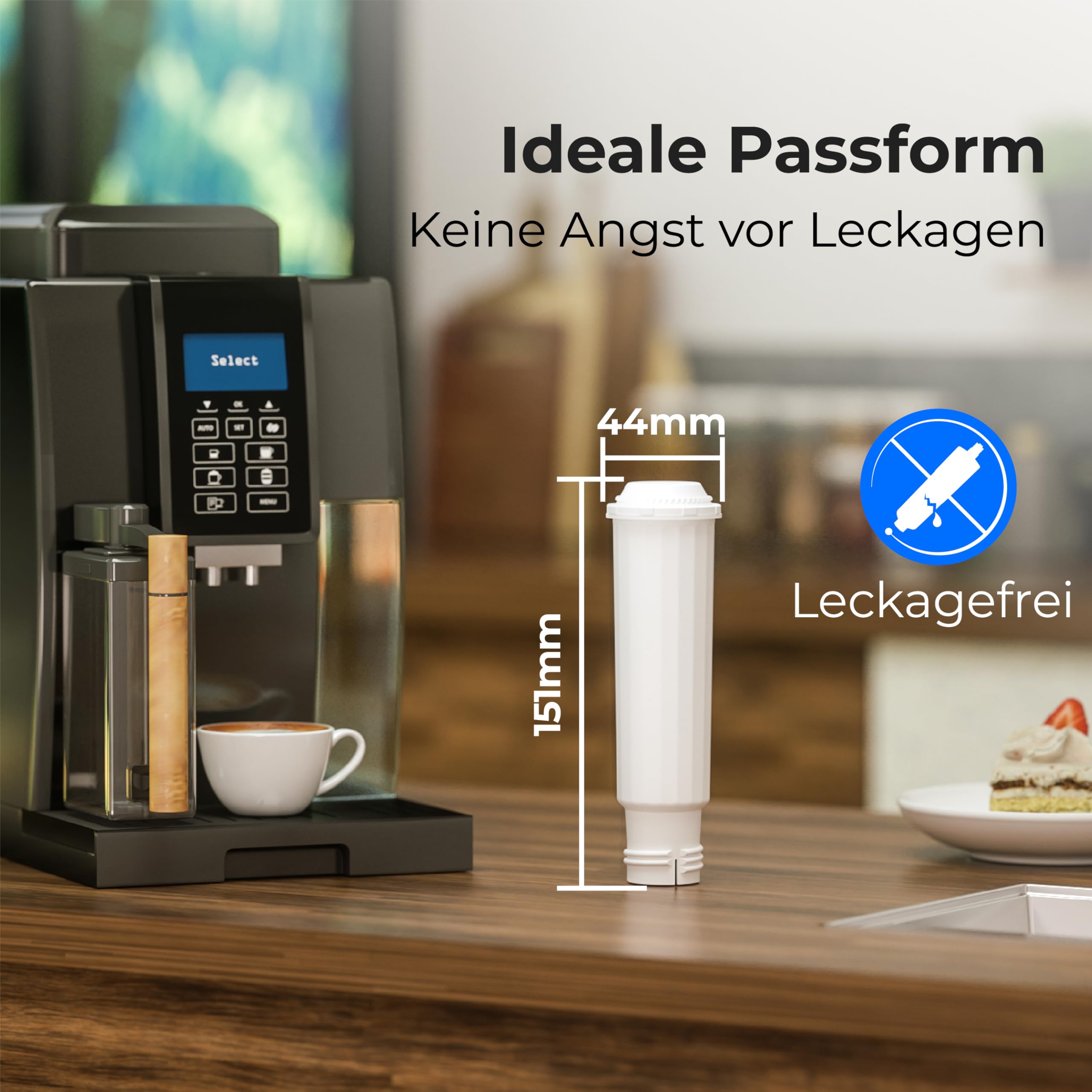 Waterdrop Kaffee Wasserfilter, Ersatz für Nivona® Wasserfilterpatrone, Melitta® Filterpatrone, Krups® F088, Kompatibel mit Krups® EA829S, Jura®, Melitta® Barista TS und Mehr, TÜV SÜD Zertifiziert (10)