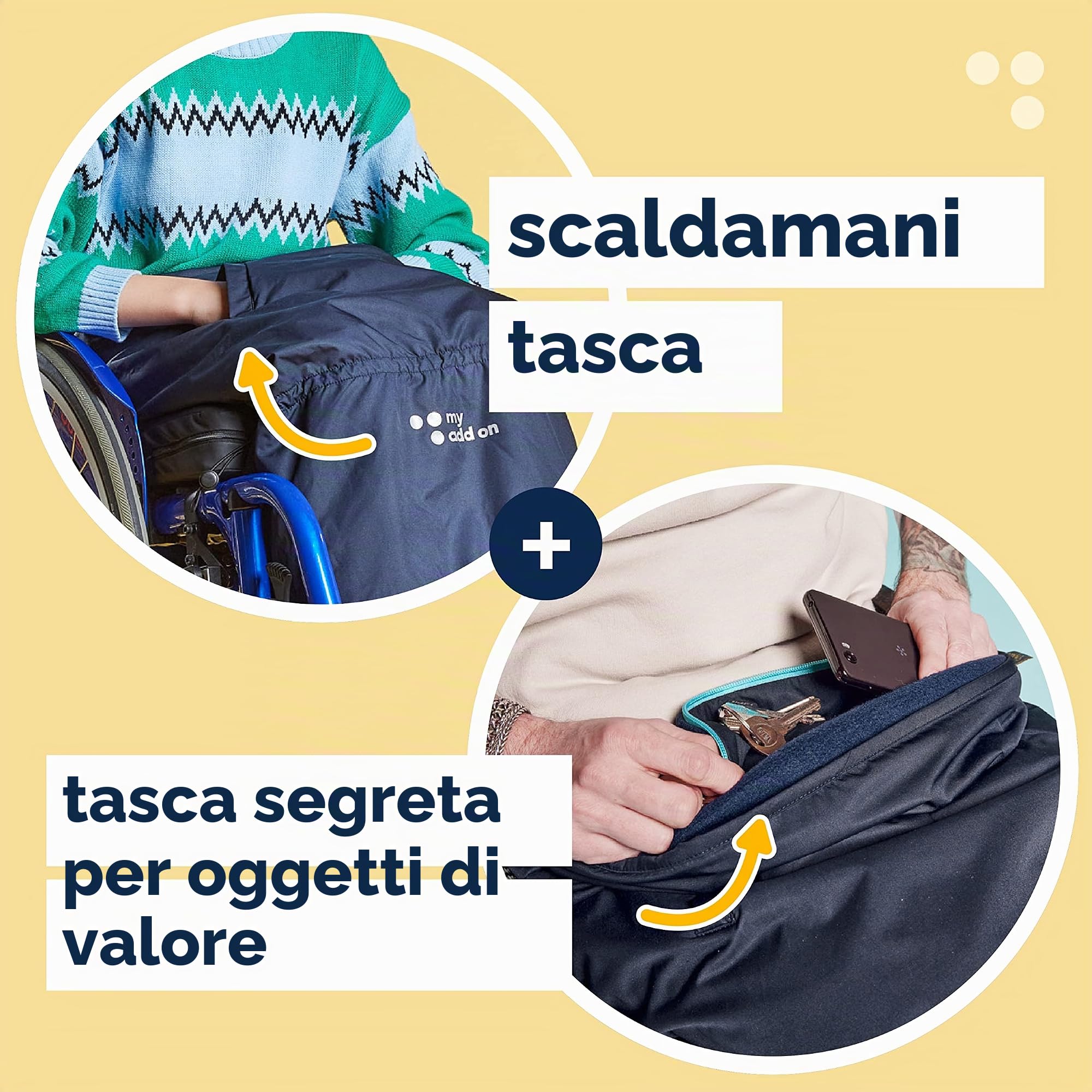 myBlanket Coperta per Sedia a Rotelle Inverno - Coprugambe Impermeabile al Vento e alla Pioggia, Leggera e Compatta per Bambini in Sedia a Rotelle - Pile (Kids)