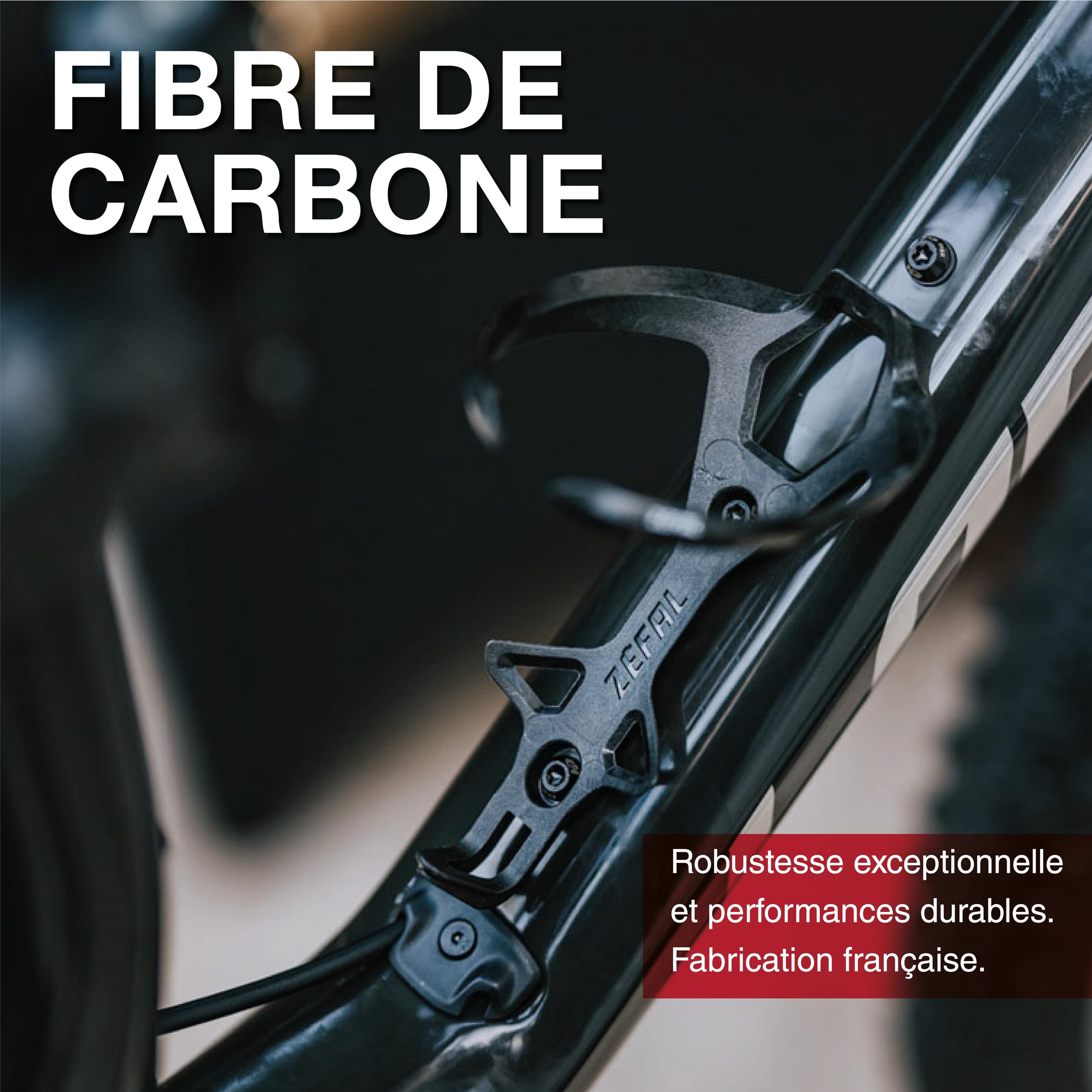 ZEFAL Pulse L2 - Portaborraccia Carbonio Bici - Porta Borracia Bicicletta in fibra di carbonio - 18g, Nero