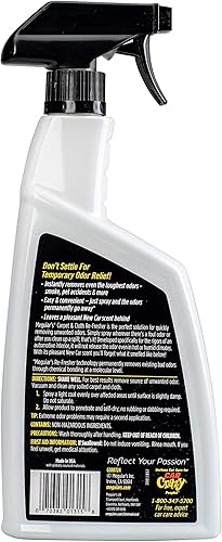 Miniatura 3 de Meguiar's - Aromatizante para alfombras y tapicería en aerosol, elimina los olores, aroma a carro nuevo, atomizador con 24 onzas