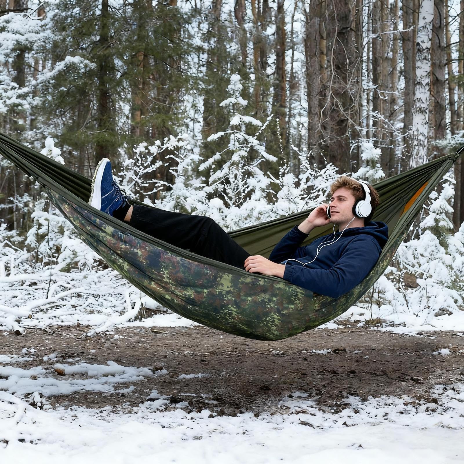 Kołdra hamakowa termiczna, kołdra kempingowa, 13 cm warstwa izolacyjna z ciepłem, nylonowy sprzęt survivalowy z komfortem, sprzęt outdoorowy ochrona przed zimnem, przygoda podróż do wędrówek