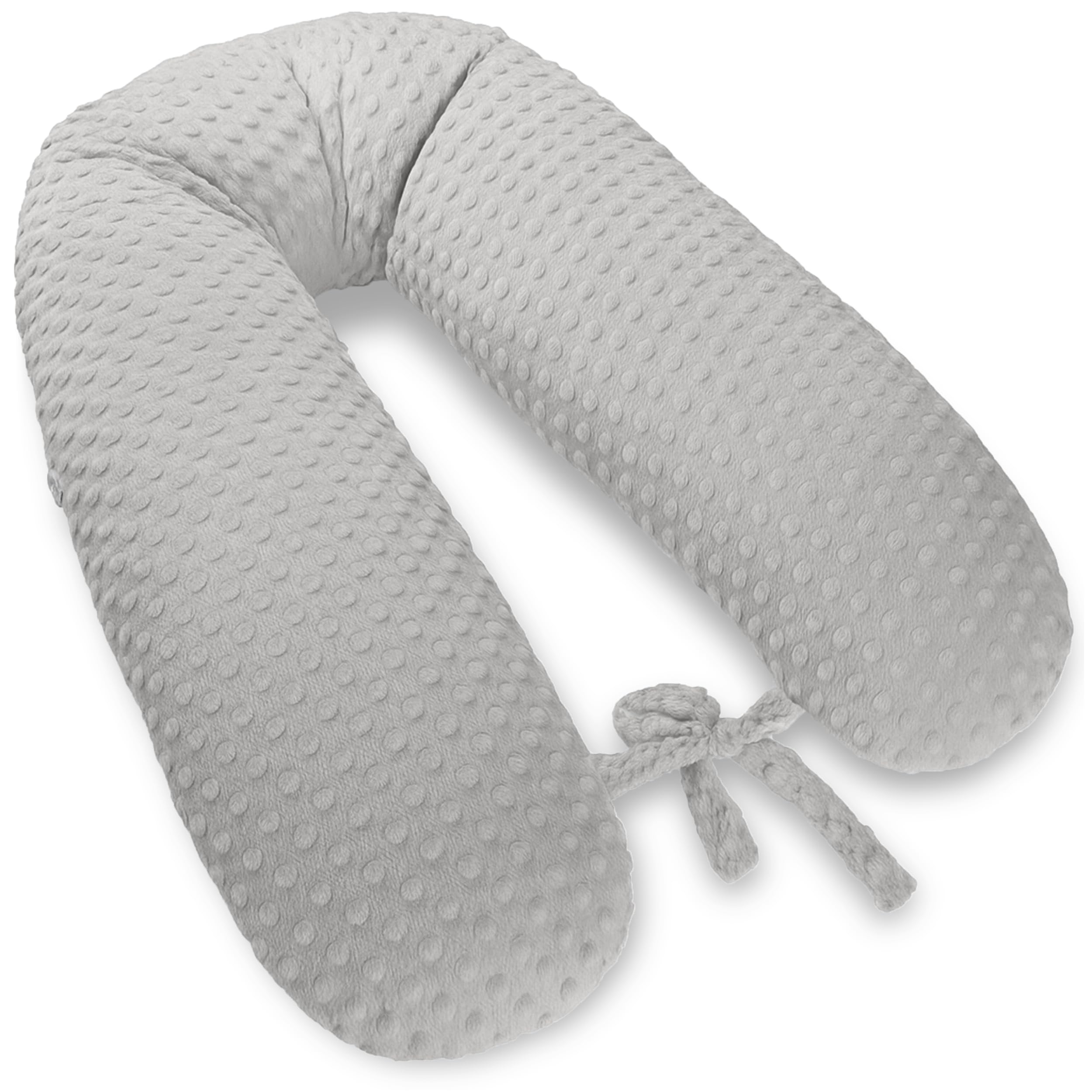 ekm trade 170cm XXL Stillkissen Schwangerschaftskissen Lagerungskissen Seitenschläferkissen große Farbwahl Handmade Baumwolle 100% aus Zertifizierte Materialien (99 - Minky Grau)