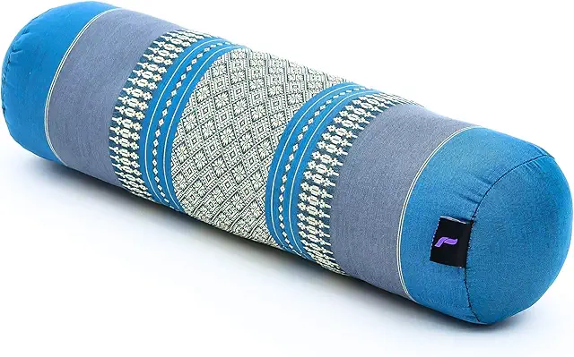 LEEWADEE Yoga Bolster Grande - Almohadilla Tailandesa de Kapok para Pilates y Meditación