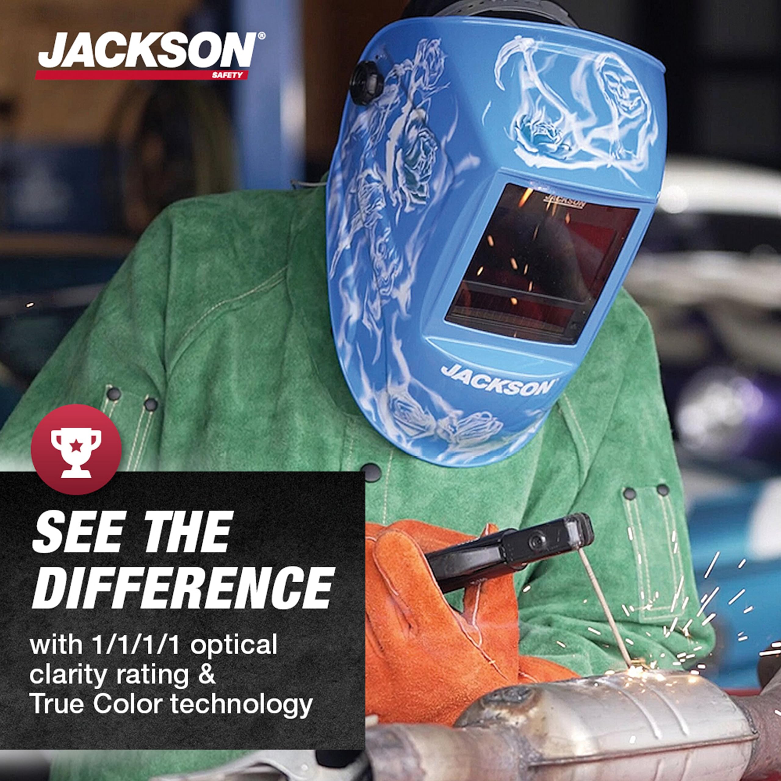 Auto Darkening Welding Helmet - Jackson Safety -2