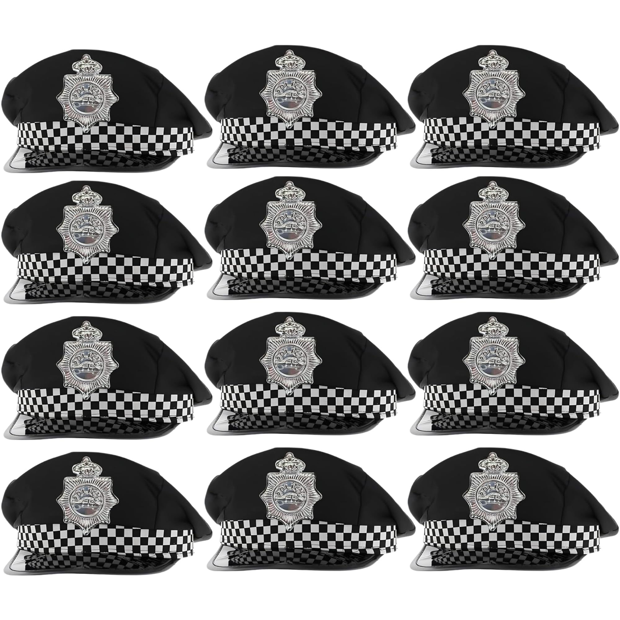 FNA FASHIONS® Children’s Policeman Hat – Kids Police Officer Costume Accessory for Halloween, Fancy Dress, and Role Play (12)