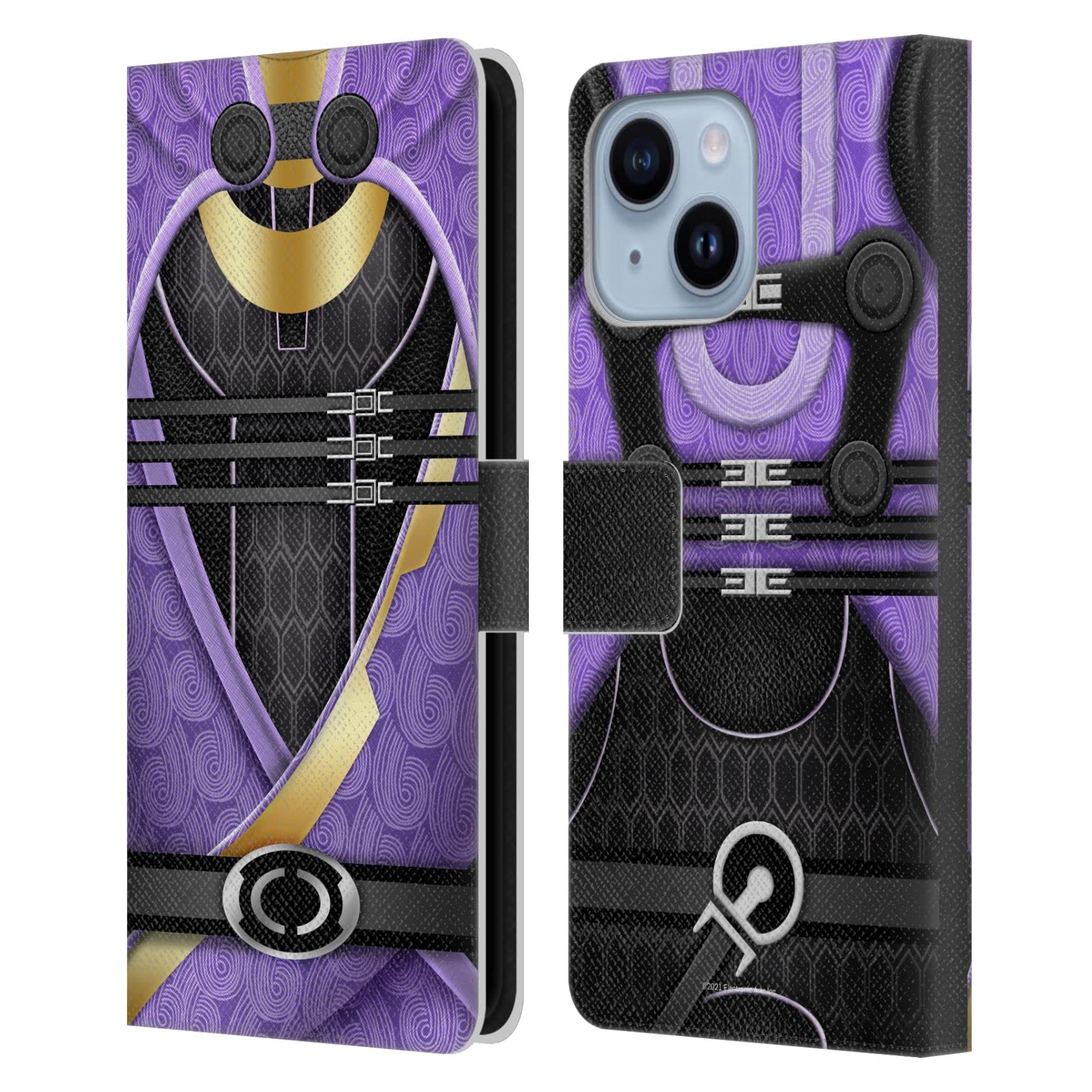 Coque portefeuille iPhone 14 Plus cuir Mass Effect résolvant le rangement des cartes
