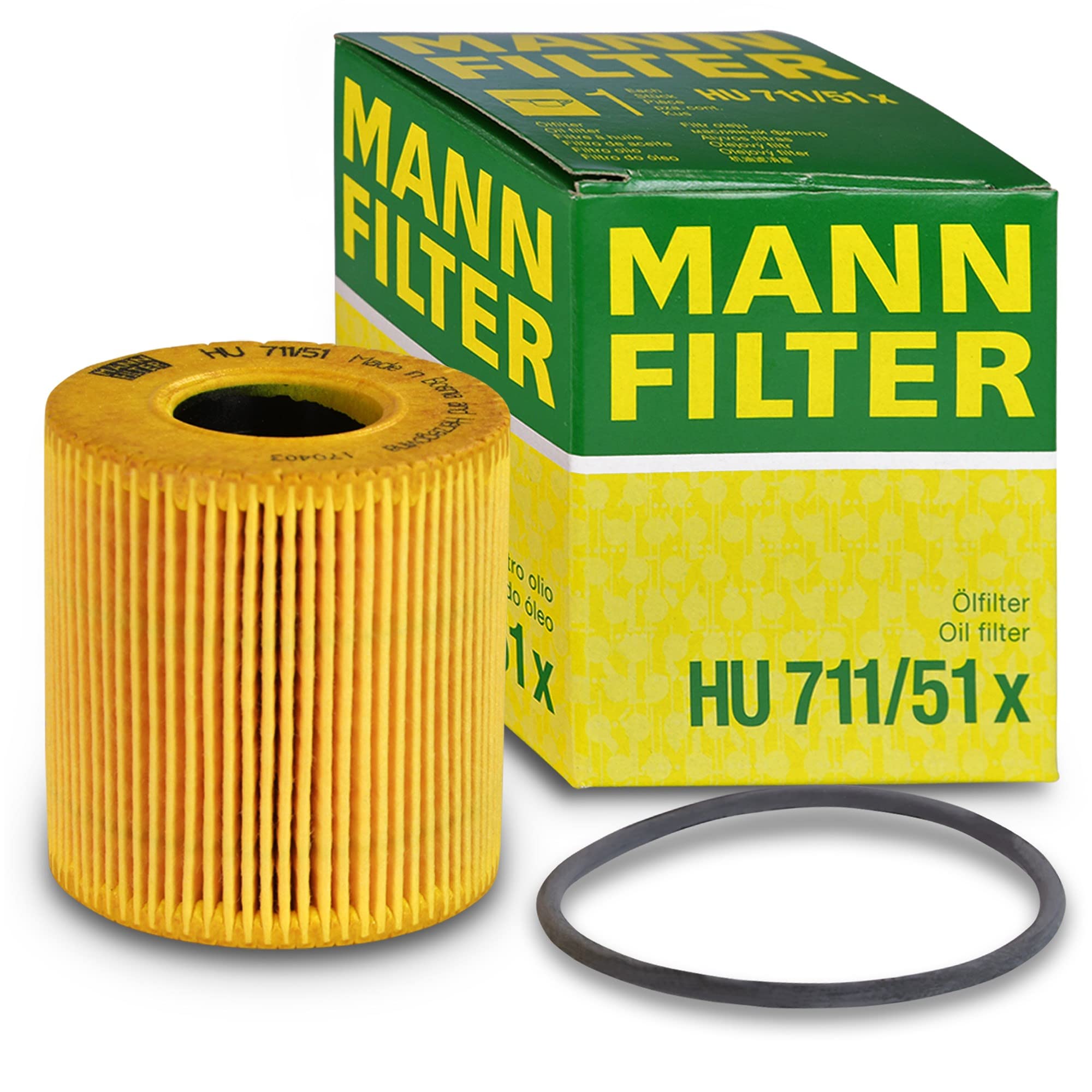 BESTPRICE Inspektionspaket Ölwechsel Filterset 1x MANN-FILTER Ölfilter 1x MANNOL Motoröl 5W-30 ENERGY 6L, 1x MANNOL 1x Ölwechselanhänger