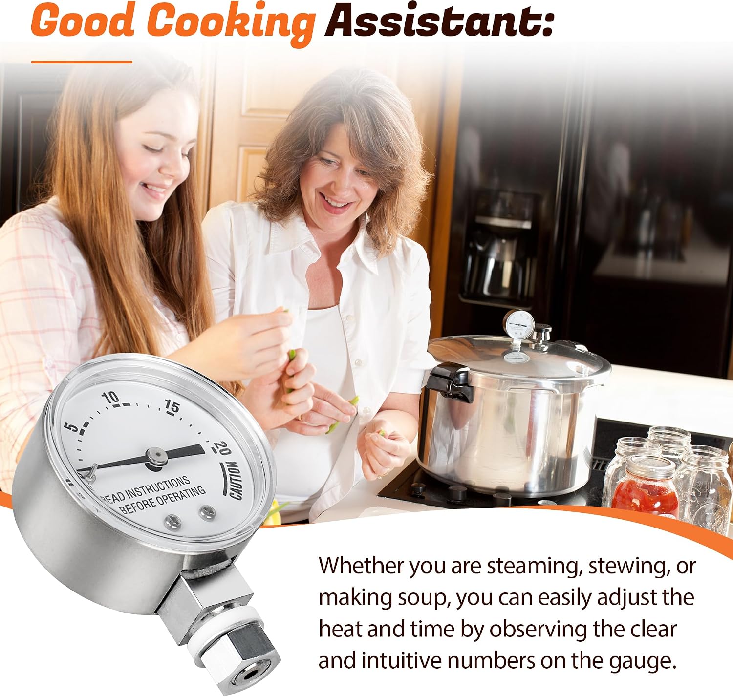 85772 Pressure Canner Steam Gauge for Presto Pressure Cooker
