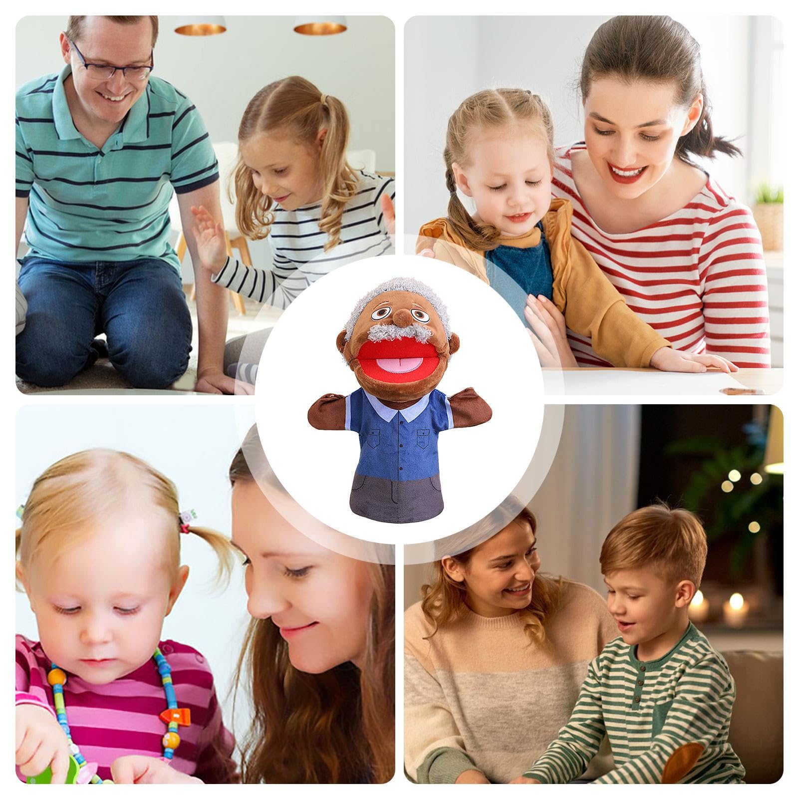 Marionnettes de Membre de la, marionnette à Main en Peluche familiale | Faire Semblant de Jouer à la marionnette | Marionnette de Jeu Interactive, en Peluche avec Bouche Mobile pour Fille Marionnettes de Membre de la, marionnette à Main en Peluche familiale | Faire Semblant de Jouer à la marionnette | Marionnette de Jeu Interactive, en Peluche avec Bouche Mobile pour Fille