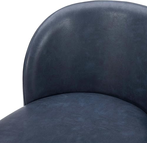 Miniatura 52 de Watson & Whitely Juego de 2 taburetes de bar tapizados giratorios de 360° con respaldos y patas de metal, altura del asiento de 26 pulgadas de alto,