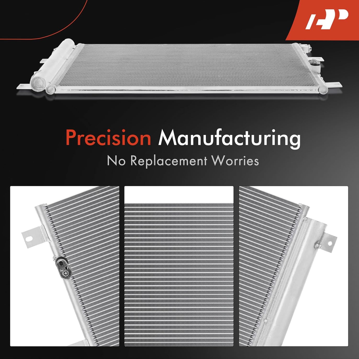 A-Premium Air Conditioning A/C Condenser Compatible with Hino 145, 165, 185, 238 258, 258LP, 268, 308 338, FB1817, FA1517, 4.7L 5.3L 7.7L