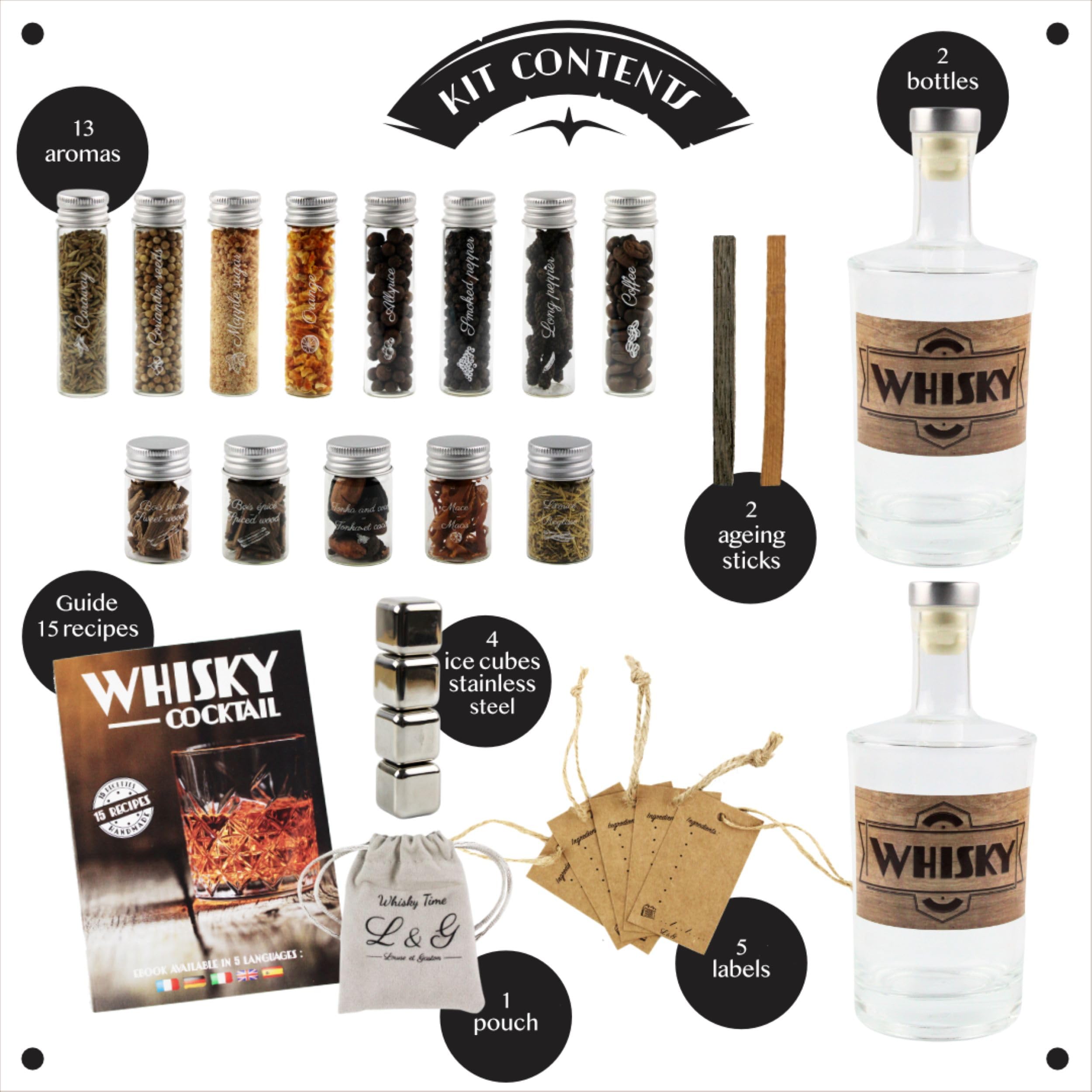 L&G® - Whisky Prepared Kit - Cadeau-ideeën - Originele doe-het-zelf