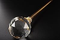 Vista 2 de Varita mágica con diamantes de imitación, accesorios de disfraz de boda para fiesta de cumpleaños