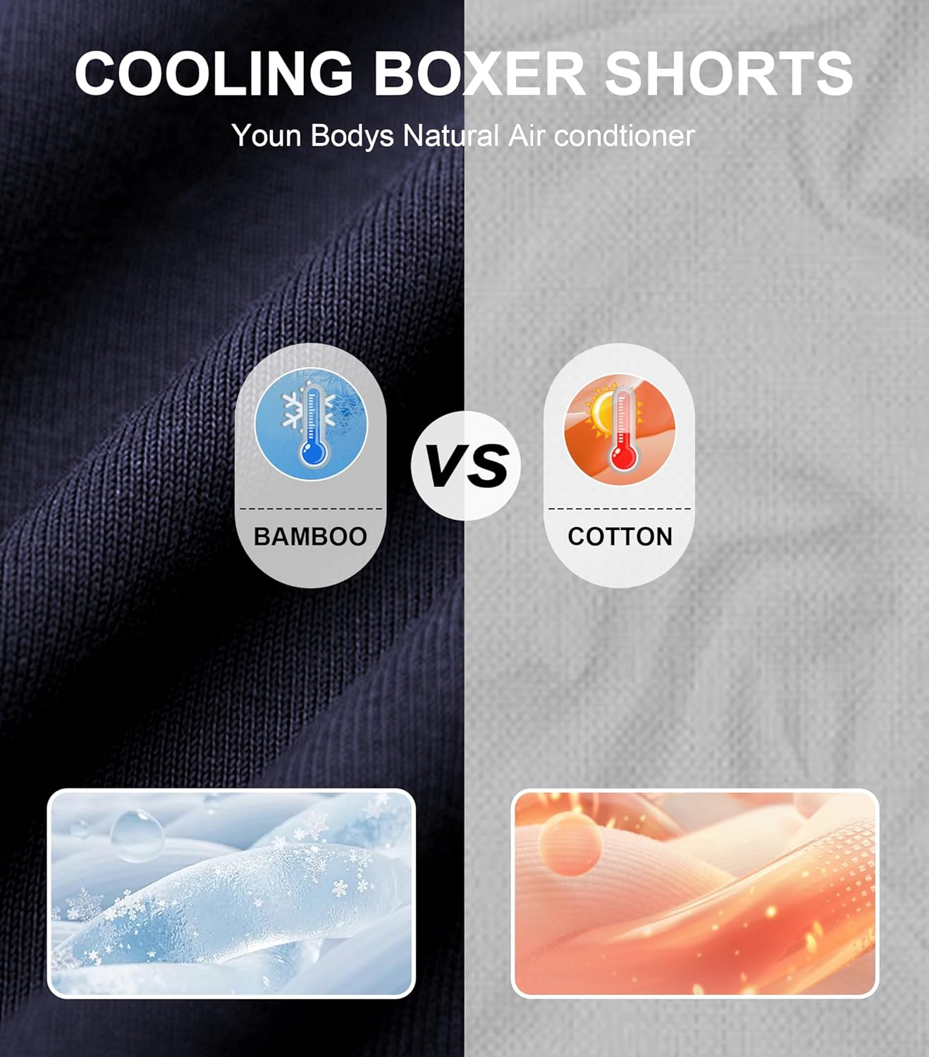 COLORFULLEAF Mens Boxer Shorts Underwear Made from Bamboo Rayon Loose Breathable Boxers for Men with Button Fly - Image 3