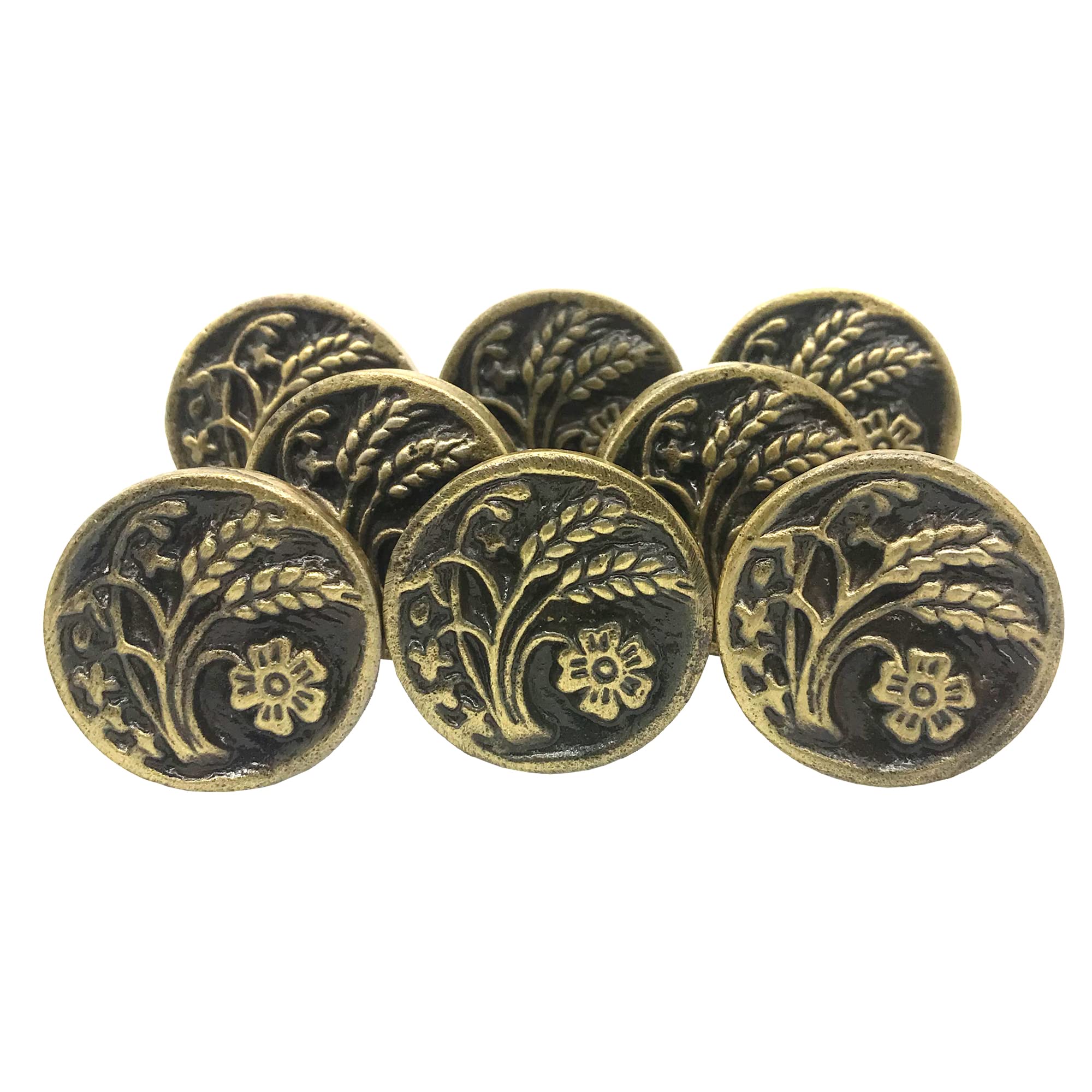 J P Hardware Iron Decorative Knobs for Cabinets & Cupboards | Drawer/Door Pulls- Pack of 8 (Antic Brass Round Hinna Art) (B07D3D3F87) Amazon Price History, Amazon Price Tracker