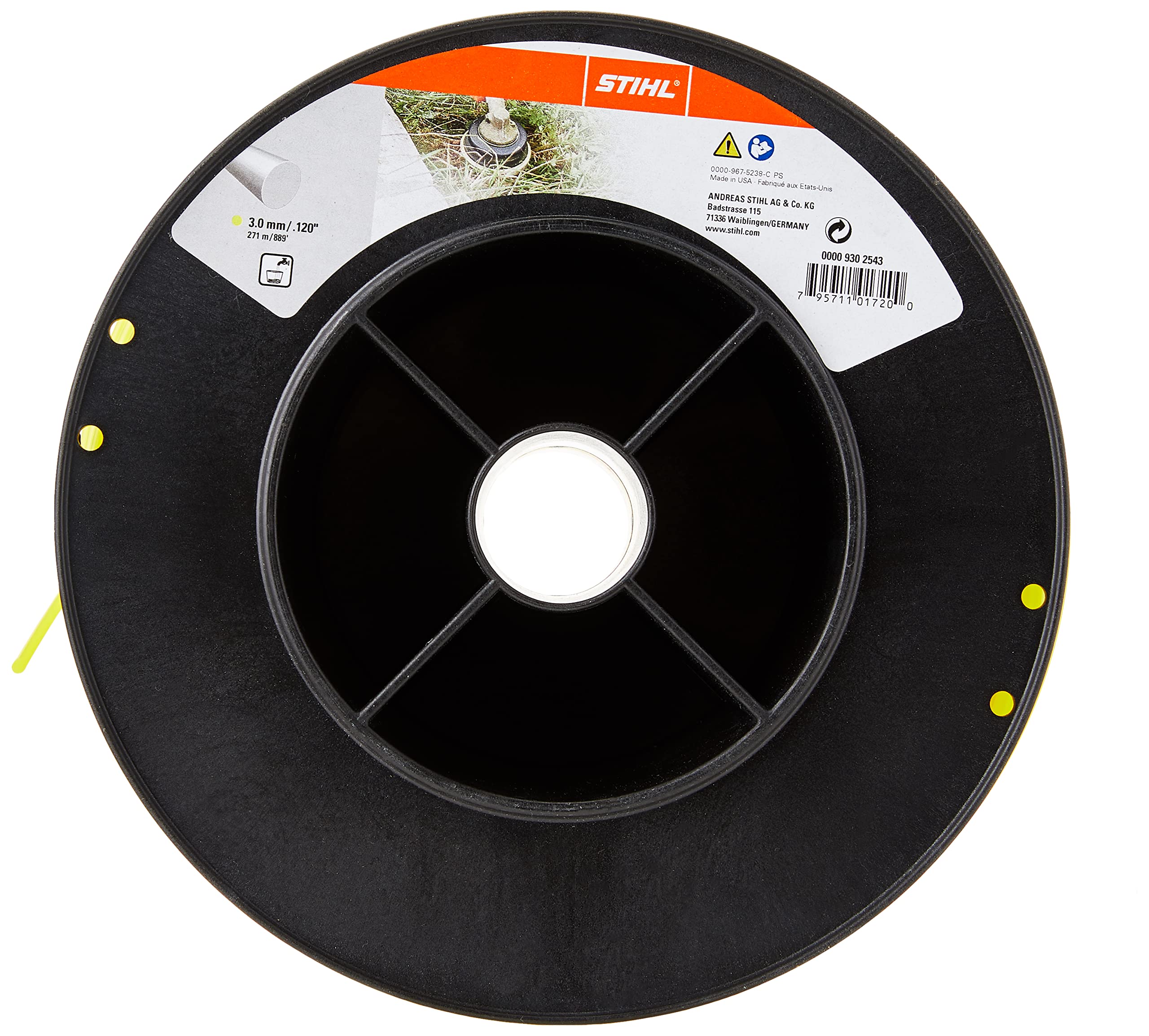 Stihl strimmer Ligne Jaune 3.0 mm, Citronier