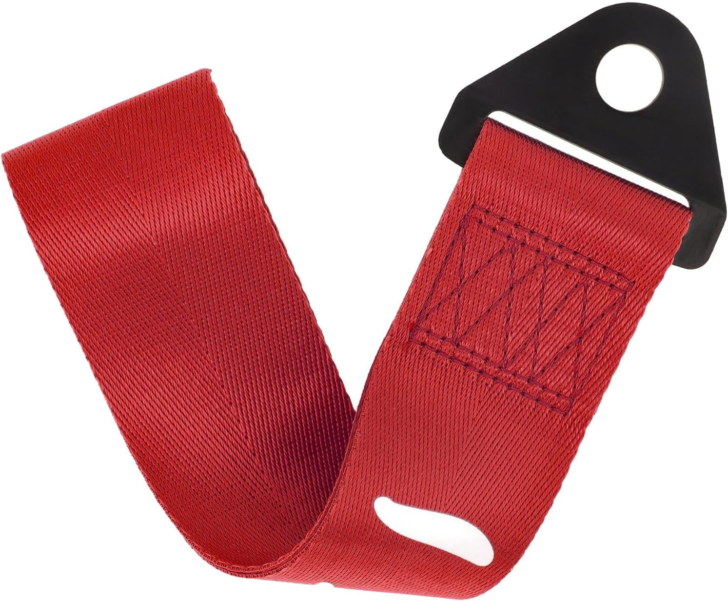Windance 2pcs Car Modification Racing Tow Strap Personalized with Chinese Wishes Slogan, Decorative Traction Rope for Front Rear Bumper (Wind Chaser, Road Master) (Red)