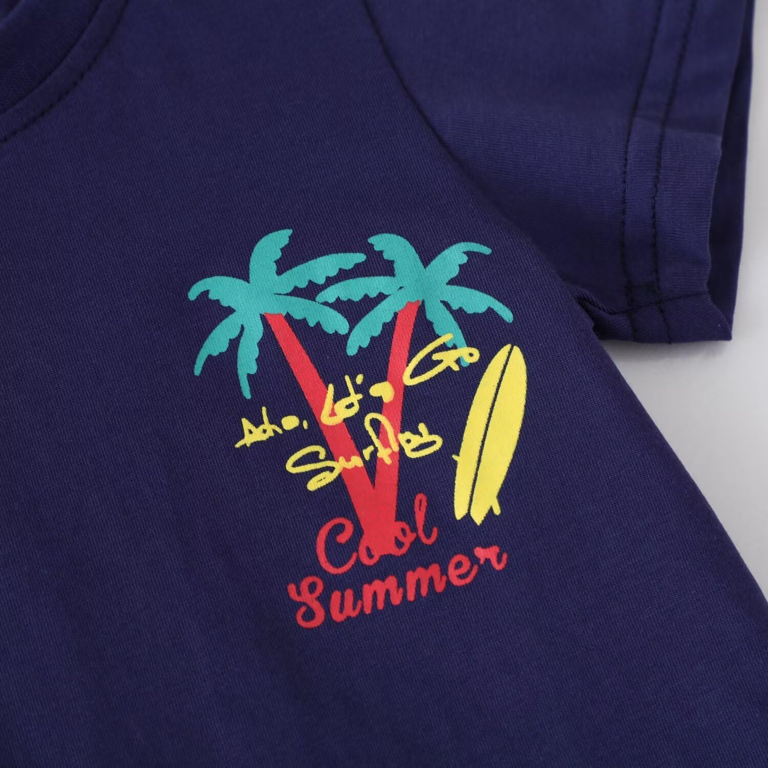 Toddler Boy Summer Clothes Outfits Playwear Kids Cotton Short Sleeve Shirt Shorts Set 2-7 Years