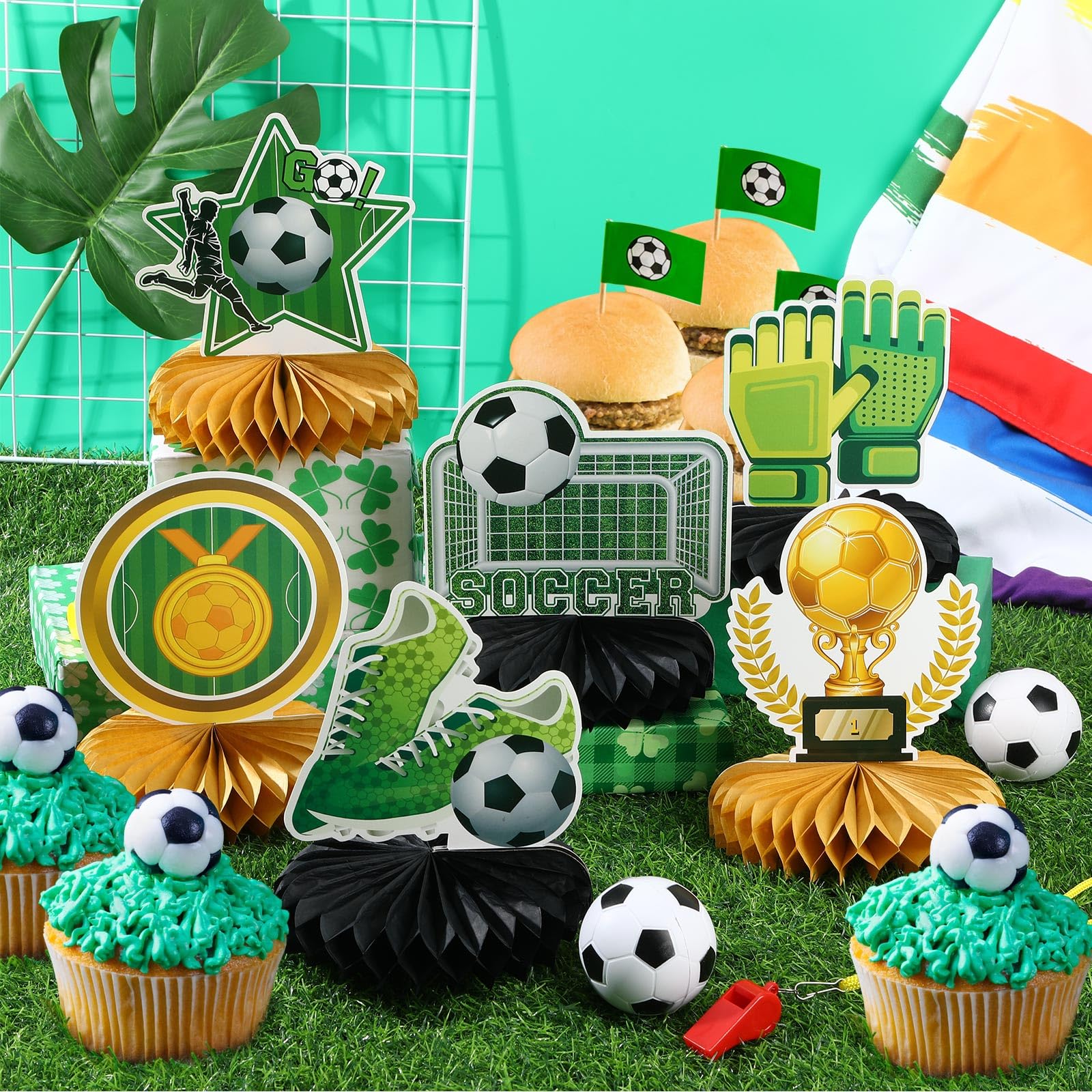 Soccer Inspired Centerpieces