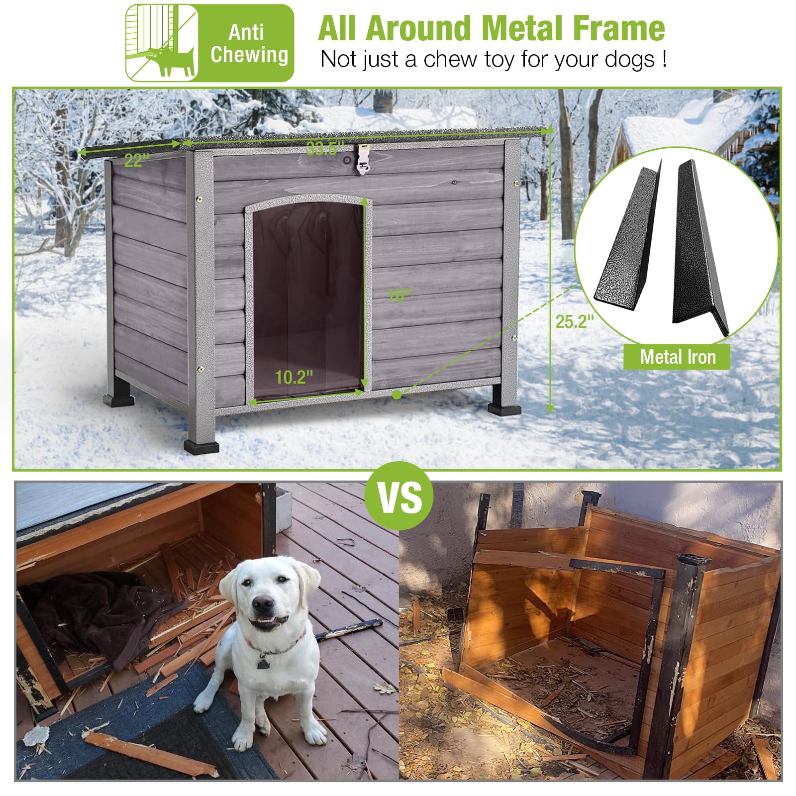 Climate Controlled Dog House GUTINNEEN Dog House Outdoor 100