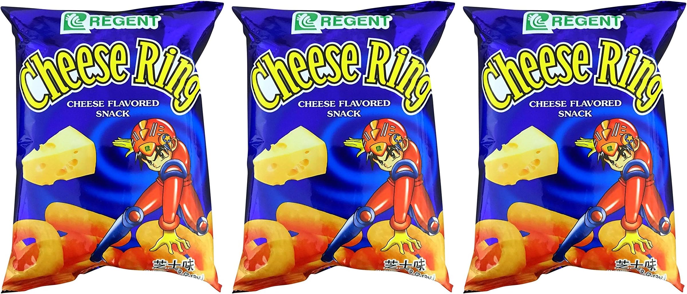 Regent Filipino Cheese Ring Snacks (3 Pack, Total of 6.36oz)