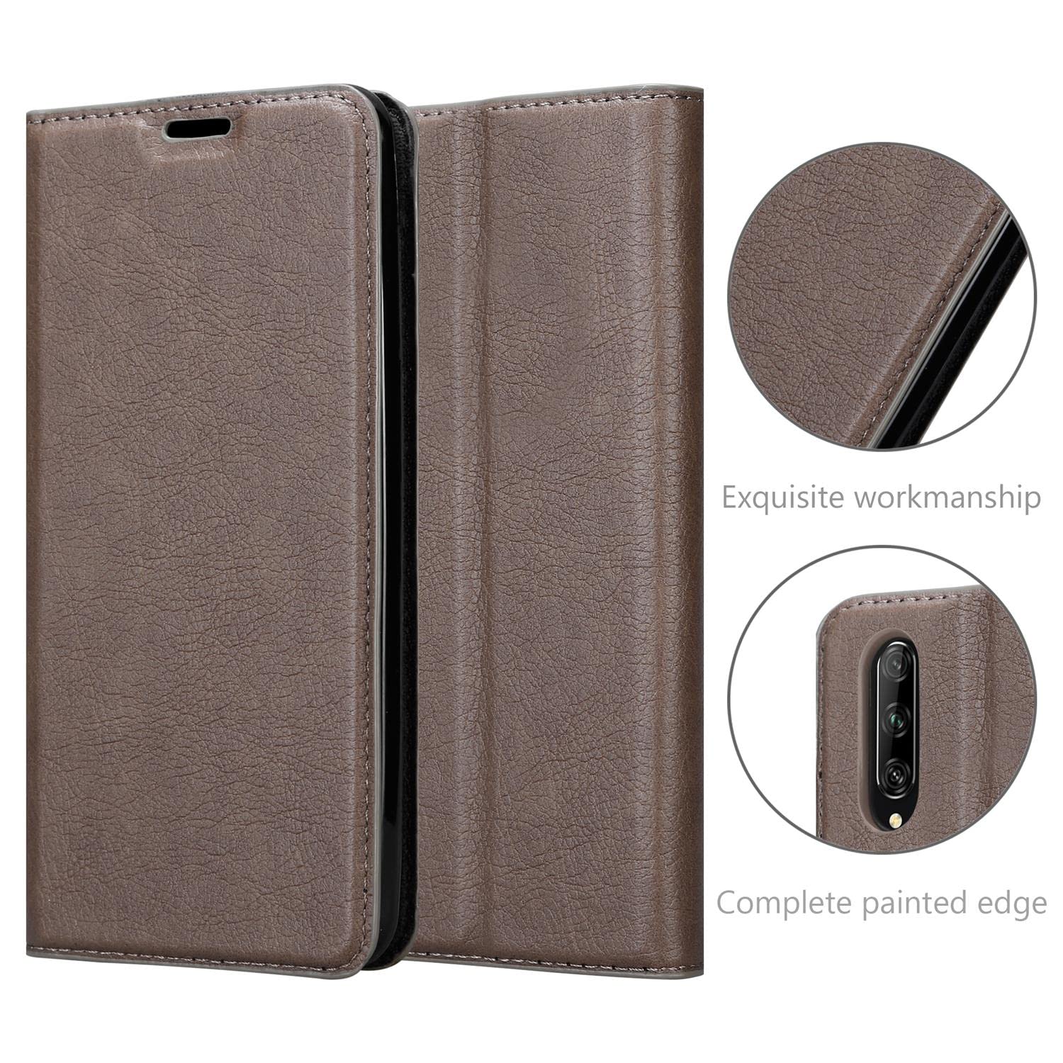 Cadorabo Custodia Libro Portafoglio Per Huawei P Smart Pro - BRUNO CAFÉ - Con Vani Carte, Chiusura Magnetica E Supporto - 5